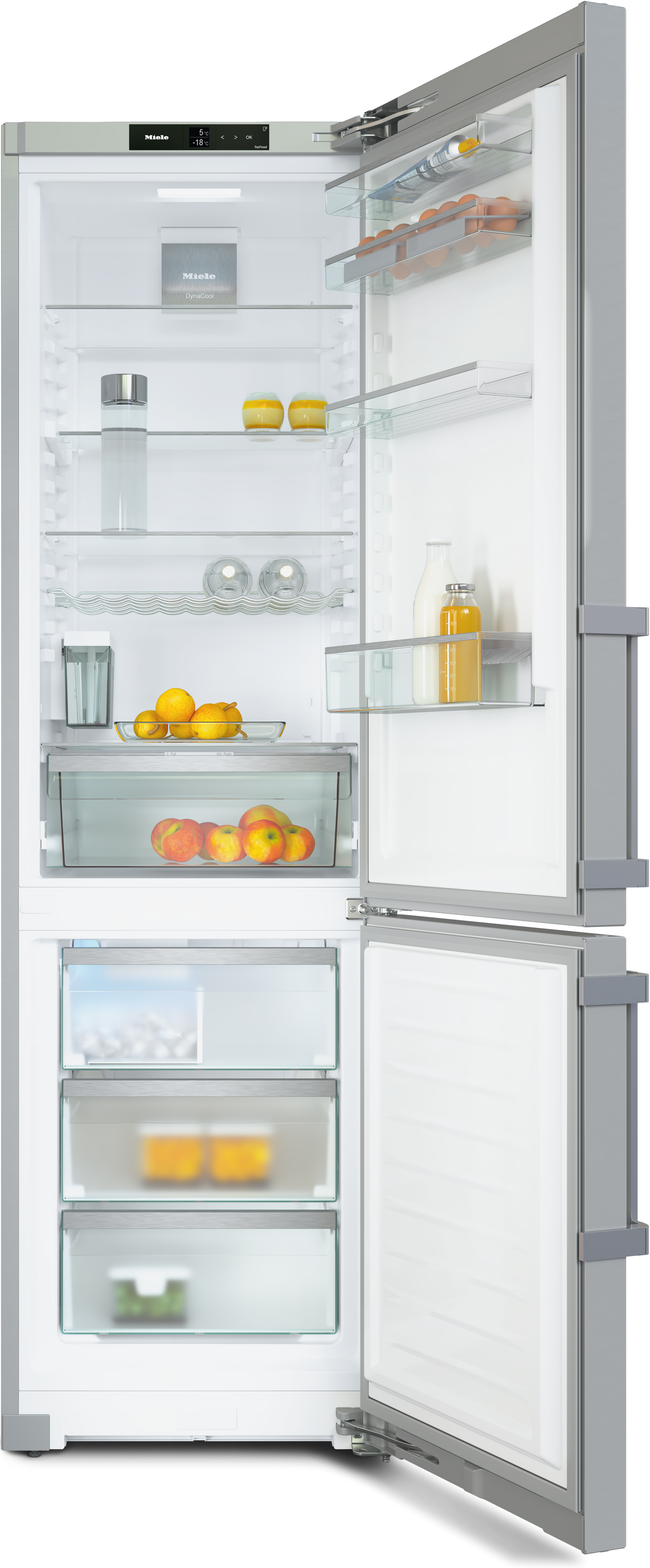 Miele - KFN 4799 CDE Rostfritt stål/CleanSteel – Kyl- och frysskåp - 2