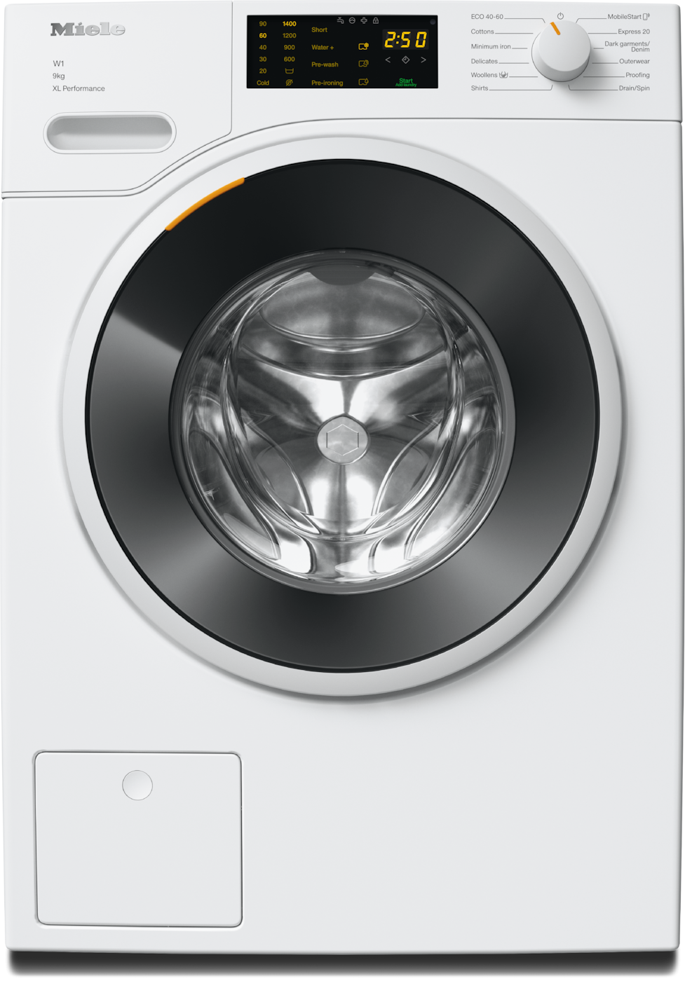 WWD164 WCS 9kg - W1 front loader washing machine: Factual image