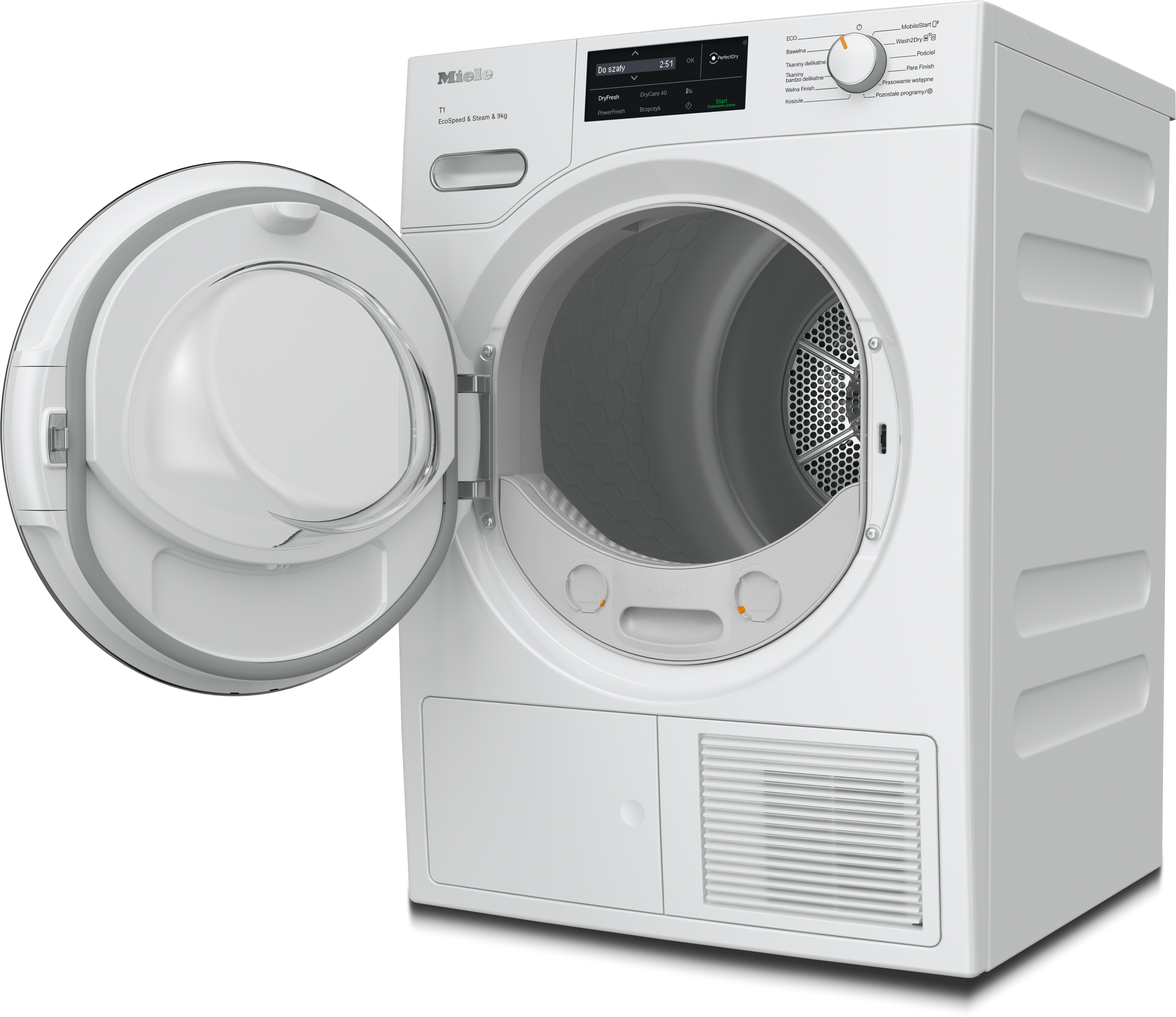 Miele - TWL680WP Steam&9kg Biały lotos – Suszarka - 2 Miele - TWL680WP Steam&9kg Biały lotos – Suszarka - 2