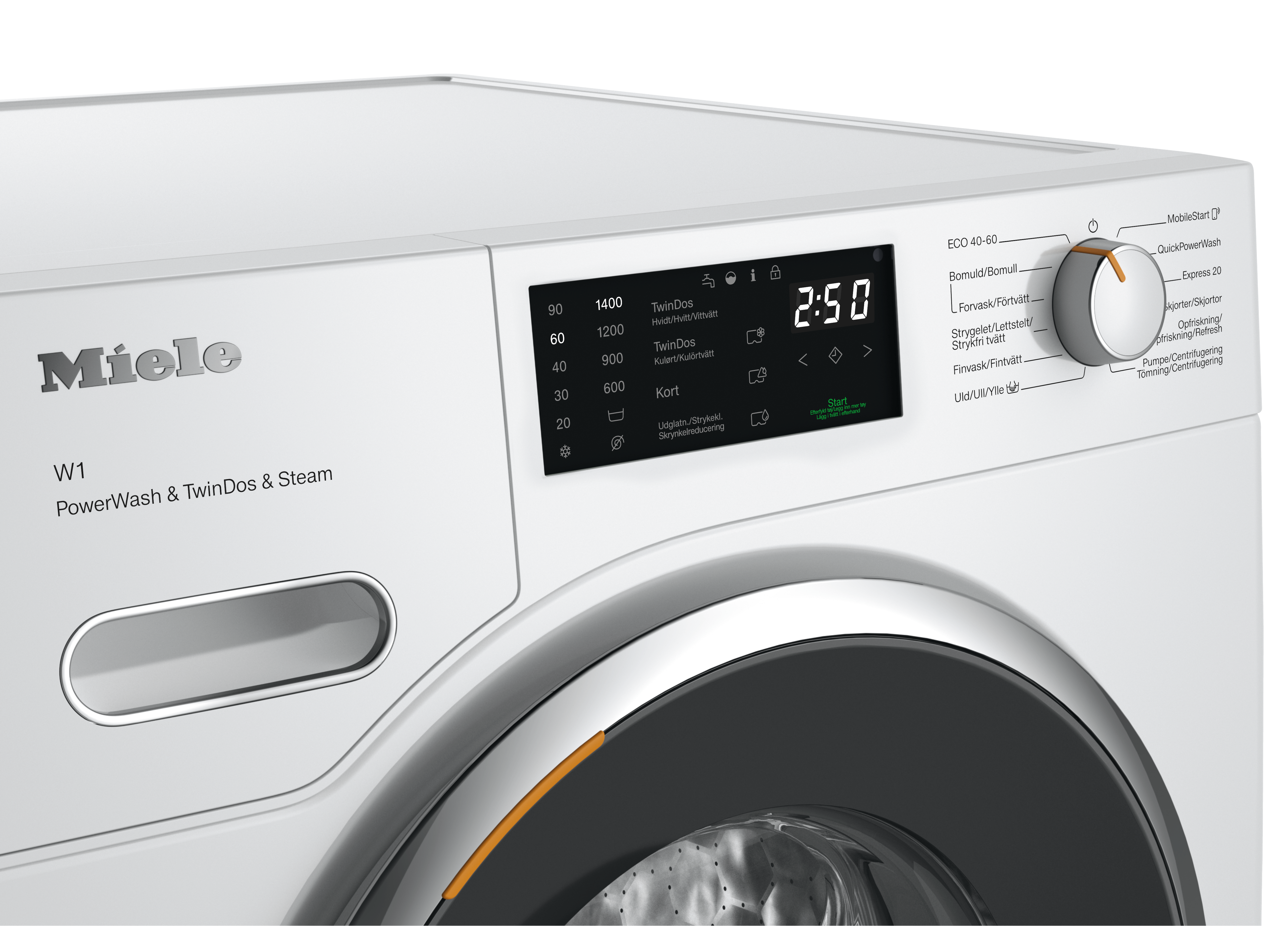 Miele - WWG880 WCS PWash&TDos&Steam Lotushvit – Vaskemaskiner - 4 Miele - WWG880 WCS PWash&TDos&Steam Lotushvit – Vaskemaskiner - 4