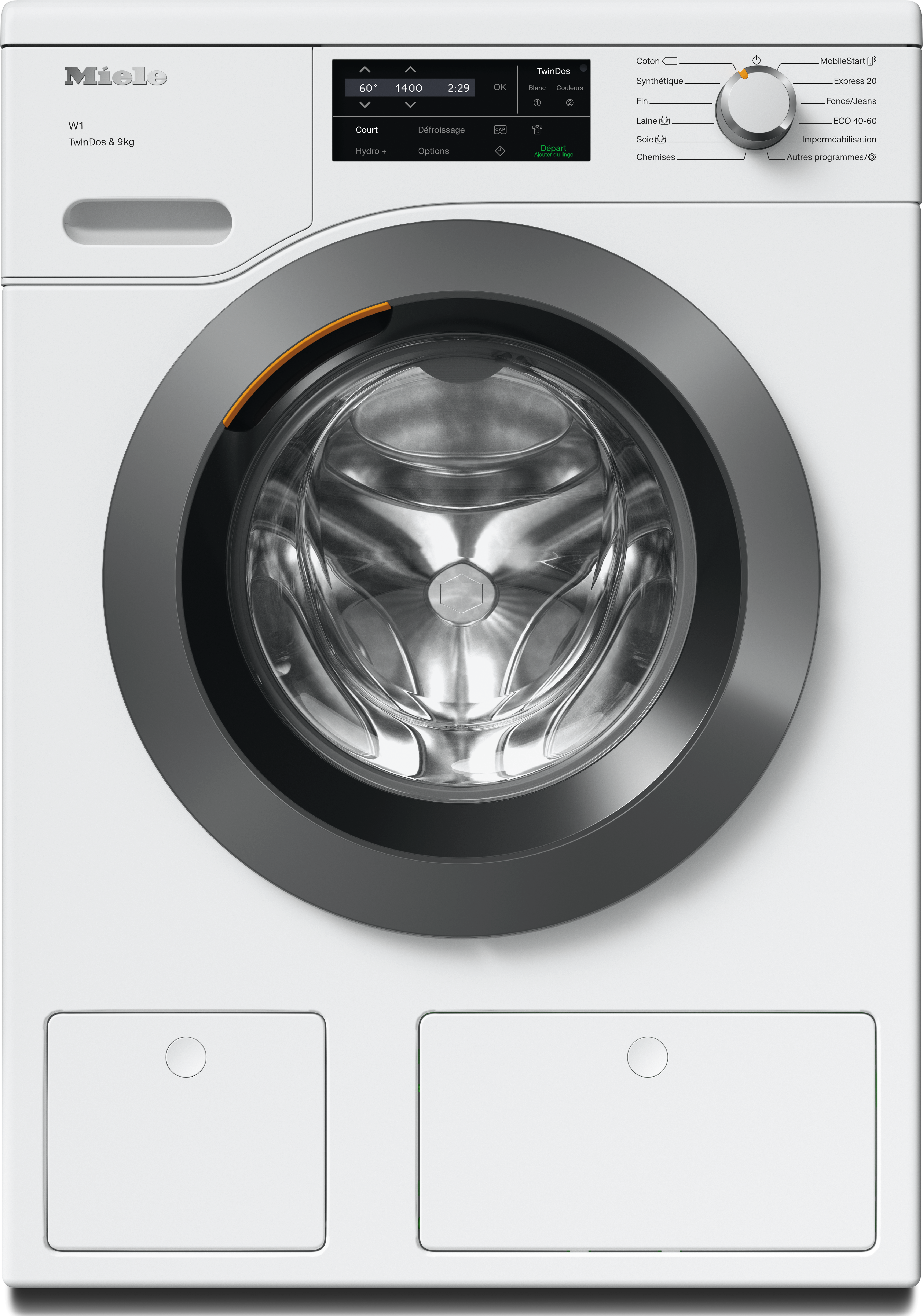 Miele - WCG660 WCS TDos&9kg Blanc lotus – Lave-linge - 1