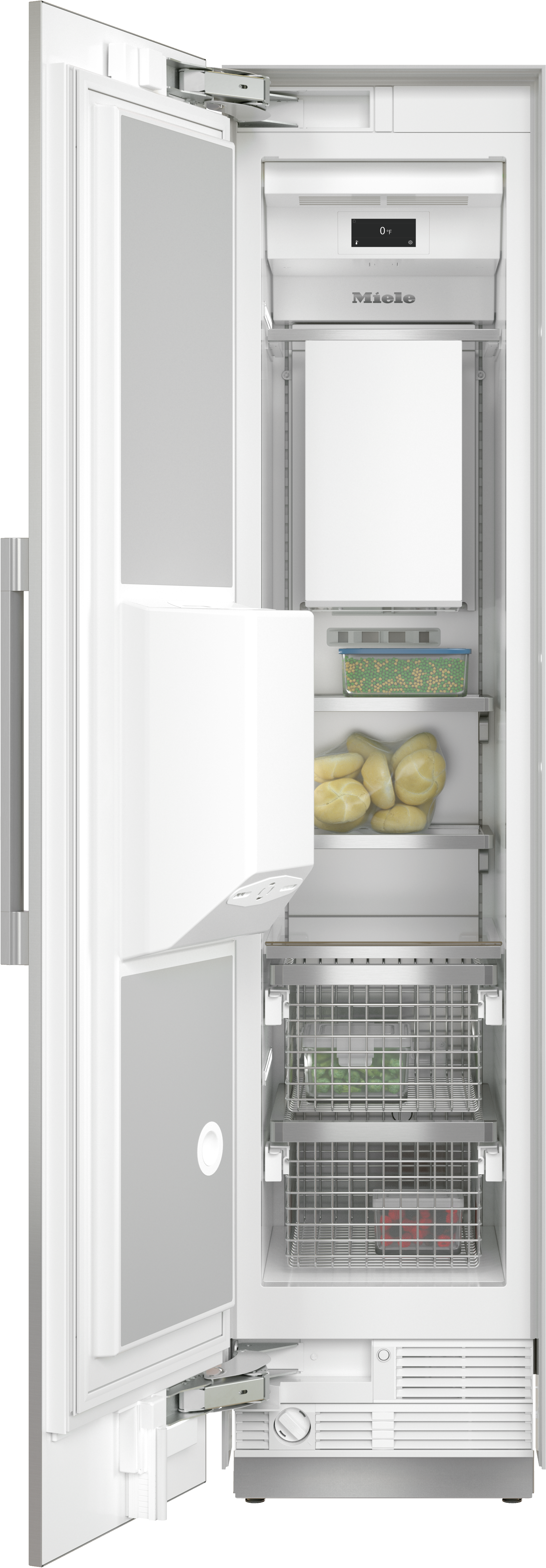 Miele - F 2472 SF Stainless steel/CleanSteel – 18" MasterCool freezer - 1 Miele - F 2472 SF Stainless steel/CleanSteel – 18" MasterCool freezer - 1