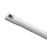 Sleek, elongated white handheld device with a black button near the top, isolated on a white background.