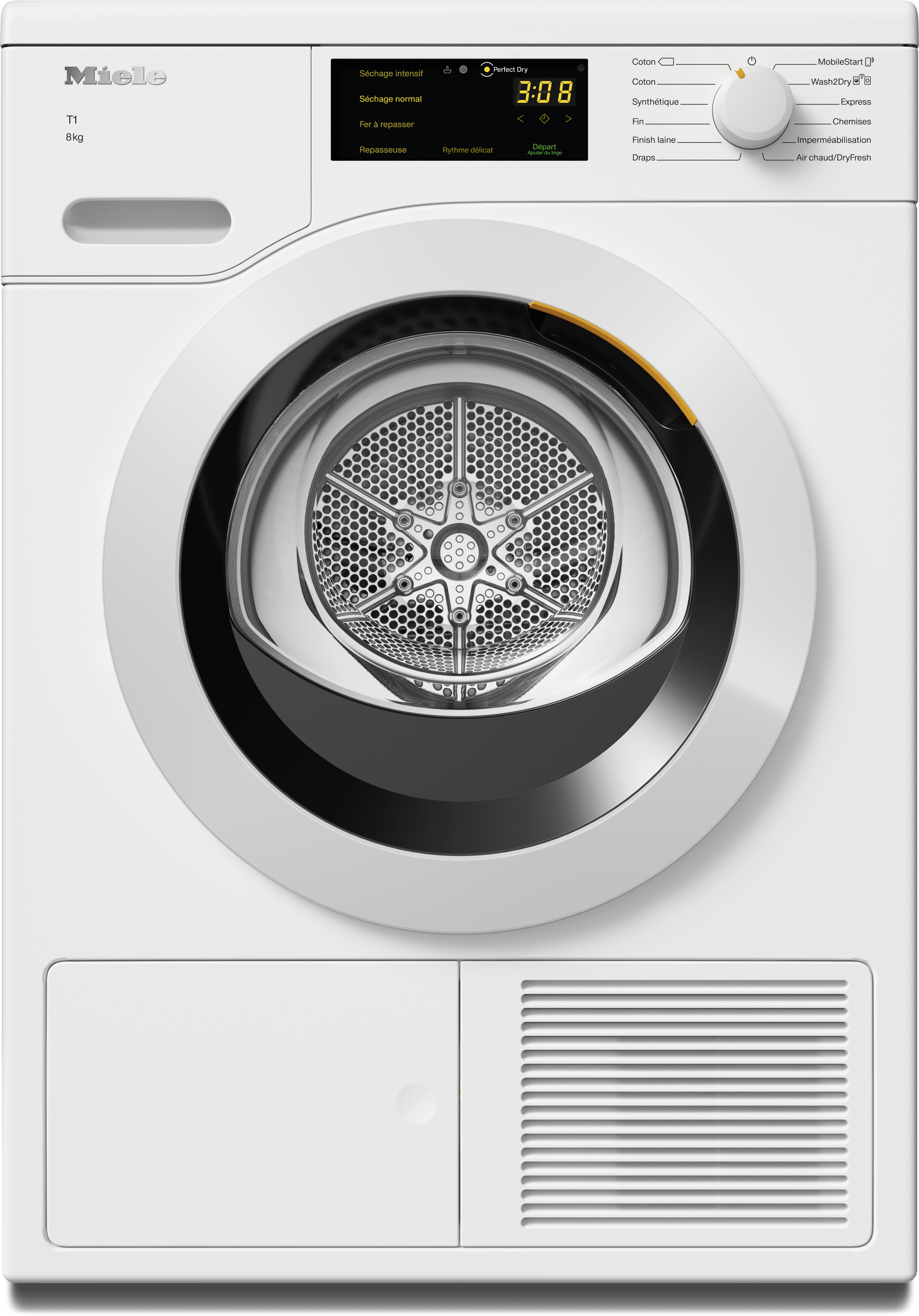 Miele - TCD260WP 8kg Blanc lotus – Sèche-linge - 1 Miele - TCD260WP 8kg Blanc lotus – Sèche-linge - 1