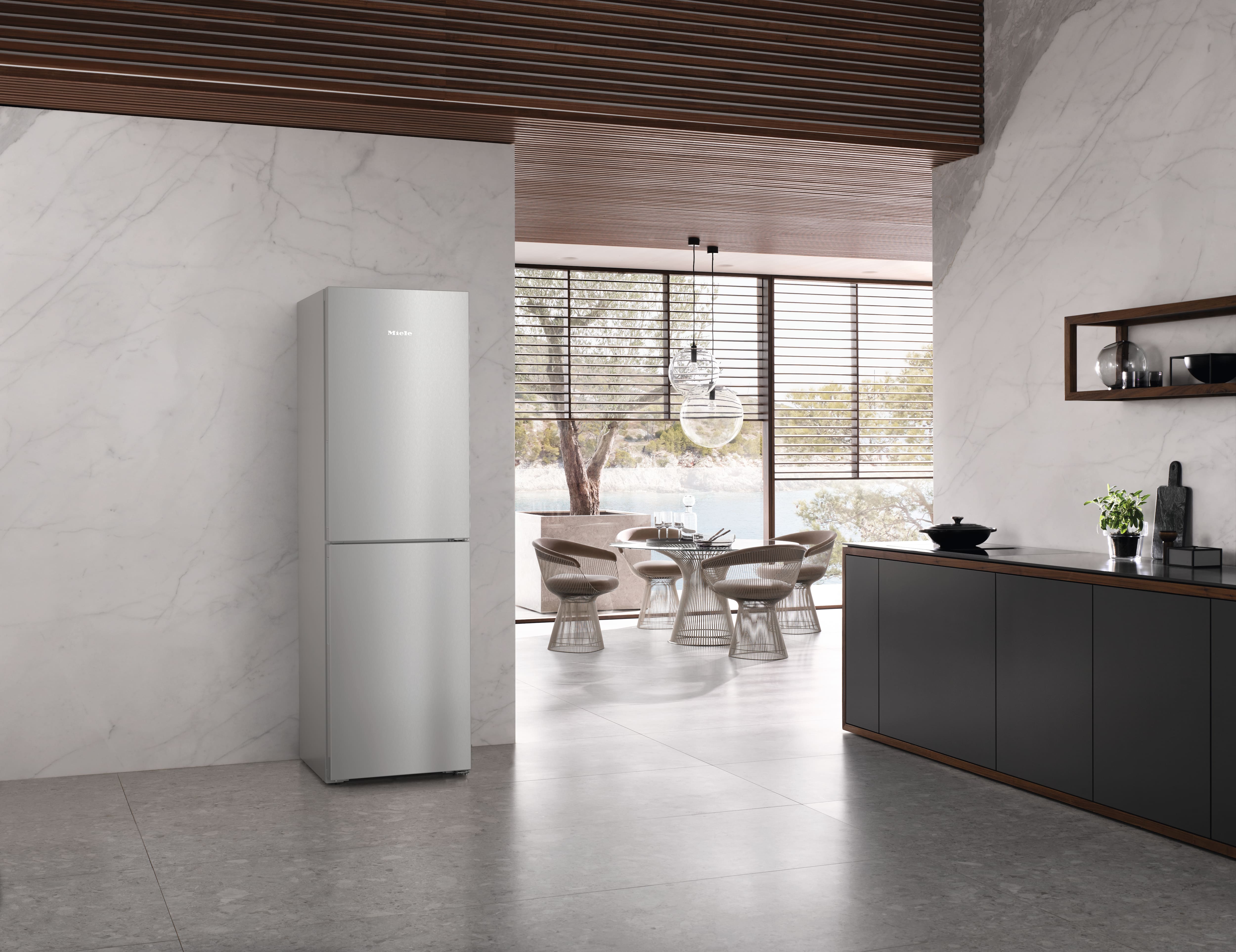 Miele - KFN 4393 CD Rostfritt stål – Kyl- och frysskåp - 6