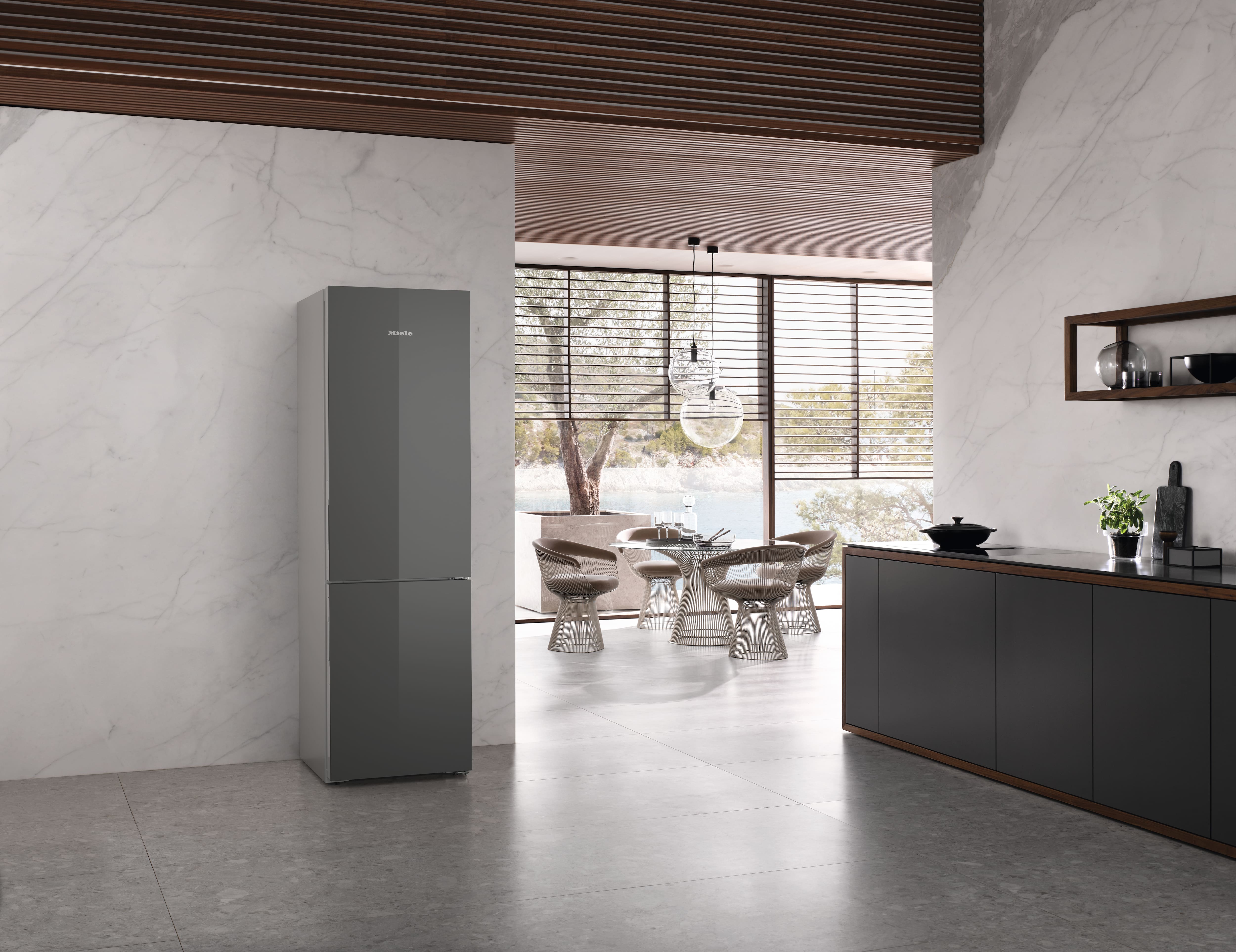 Miele - KFN 4898 AD Γυαλί σε γκρι του γραφίτη – Ψυγεία - 7