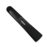 Sleek black wireless presentation remote, featuring a central slider and previous/next buttons, isolated on white.