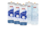 Пет касети за перилен препарат Miele UltraPhase, три с етикет "1" и две с етикет "2".