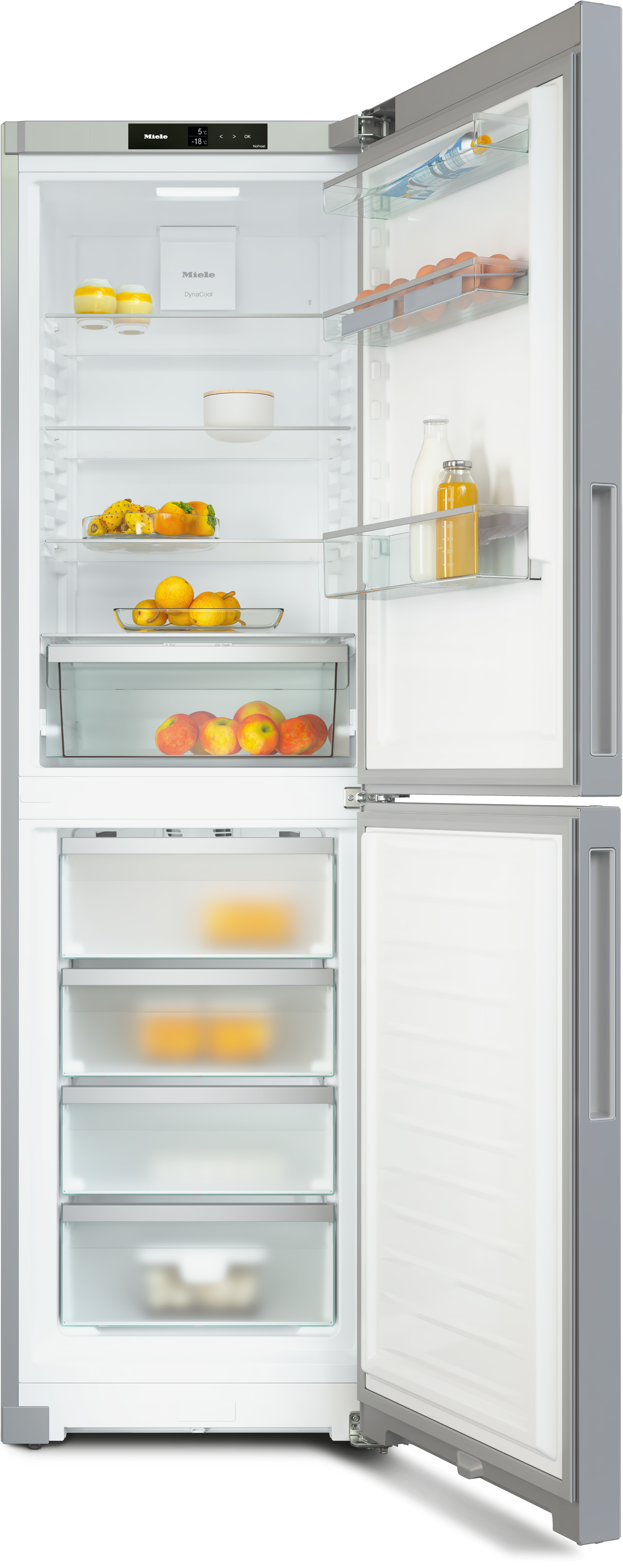 Miele - KFN 4393 CD Rostfritt stål – Kyl- och frysskåp - 2