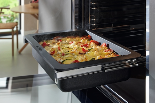 HUB 5001-M Induction gourmet oven dish product photo Laydowns Back View L
