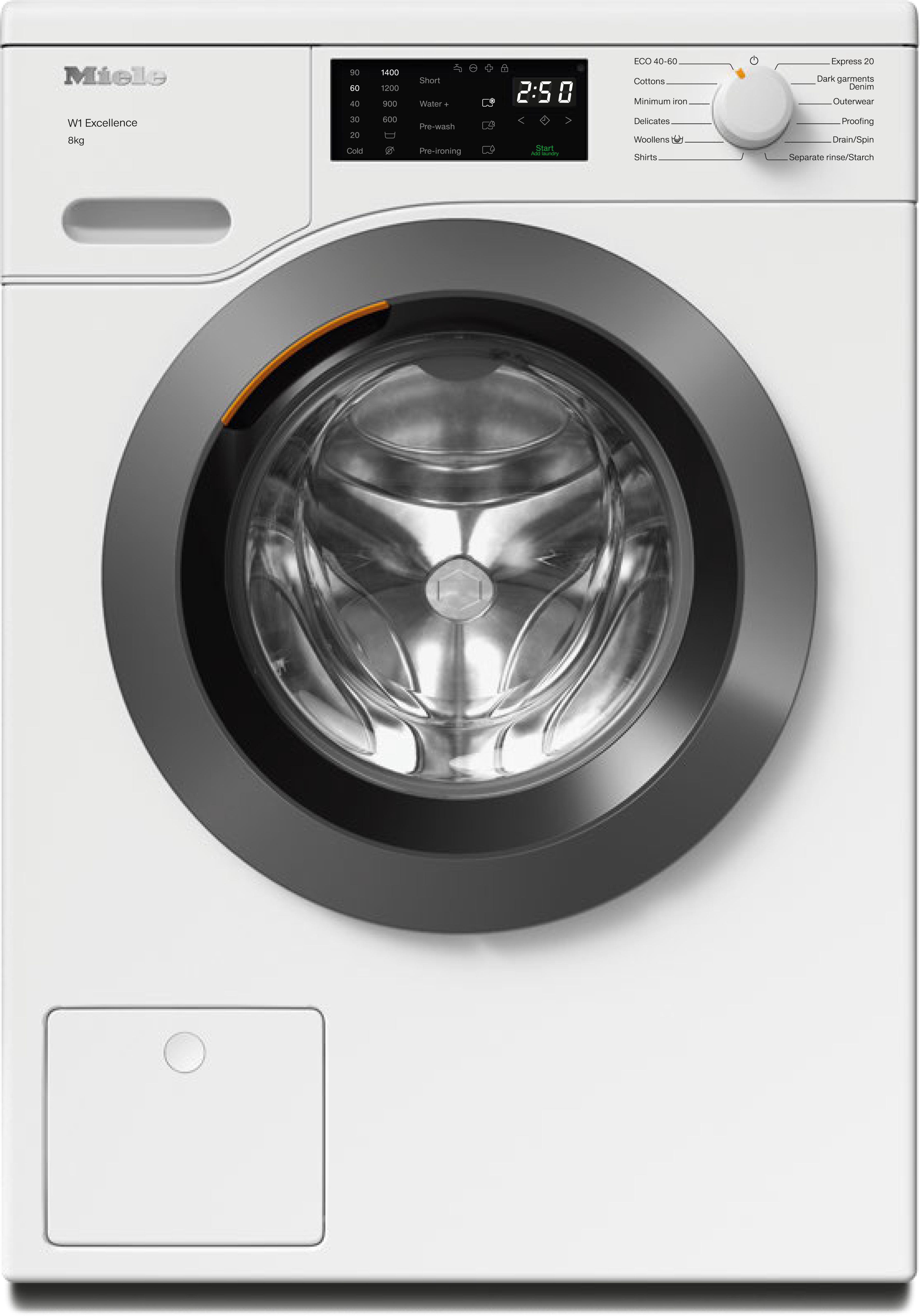 Miele - WED025 WCS 8kg Lotus white – Washing machines - 1 Miele - WED025 WCS 8kg Lotus white – Washing machines - 1