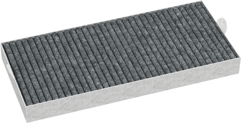 Sensitive AirClean-filter met actieve kool