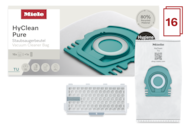 Hygiene XXL-Pack TU HyClean 16 vacuum cleaner bags and 1 HEPA filter.