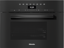 DG 7440 VitroLine Obsidian Black Built-in steam oven product photo