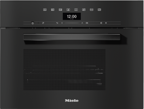 DG 7440 VitroLine Obsidian Black Built-in steam oven product photo