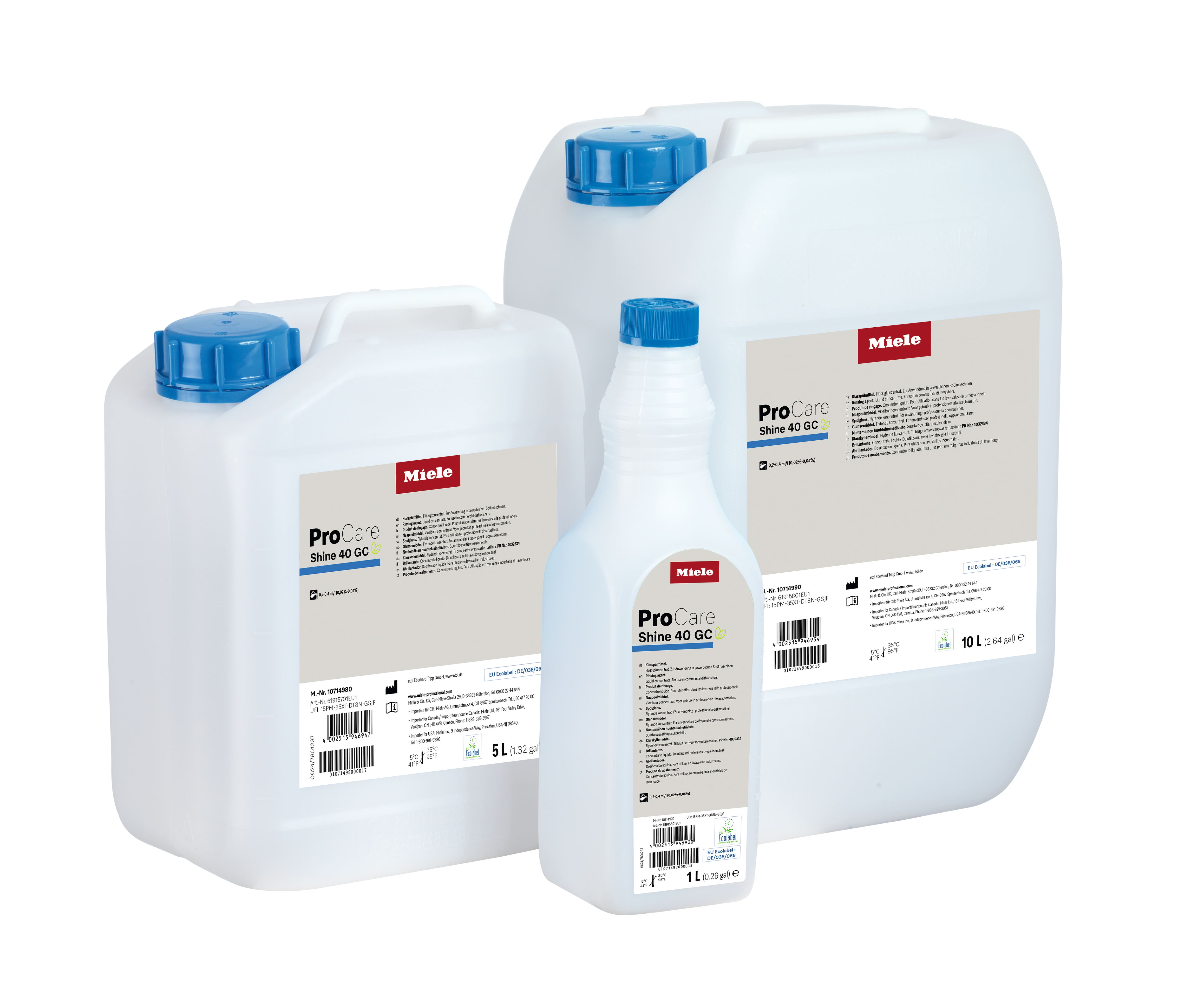 Miele - ProCare Shine 40 GC - 1 l – Produits de lavage ProCare Shine - 2