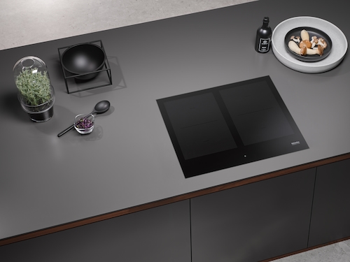 KM 7564 FL Induction Cooktop product photo Laydowns Back View L