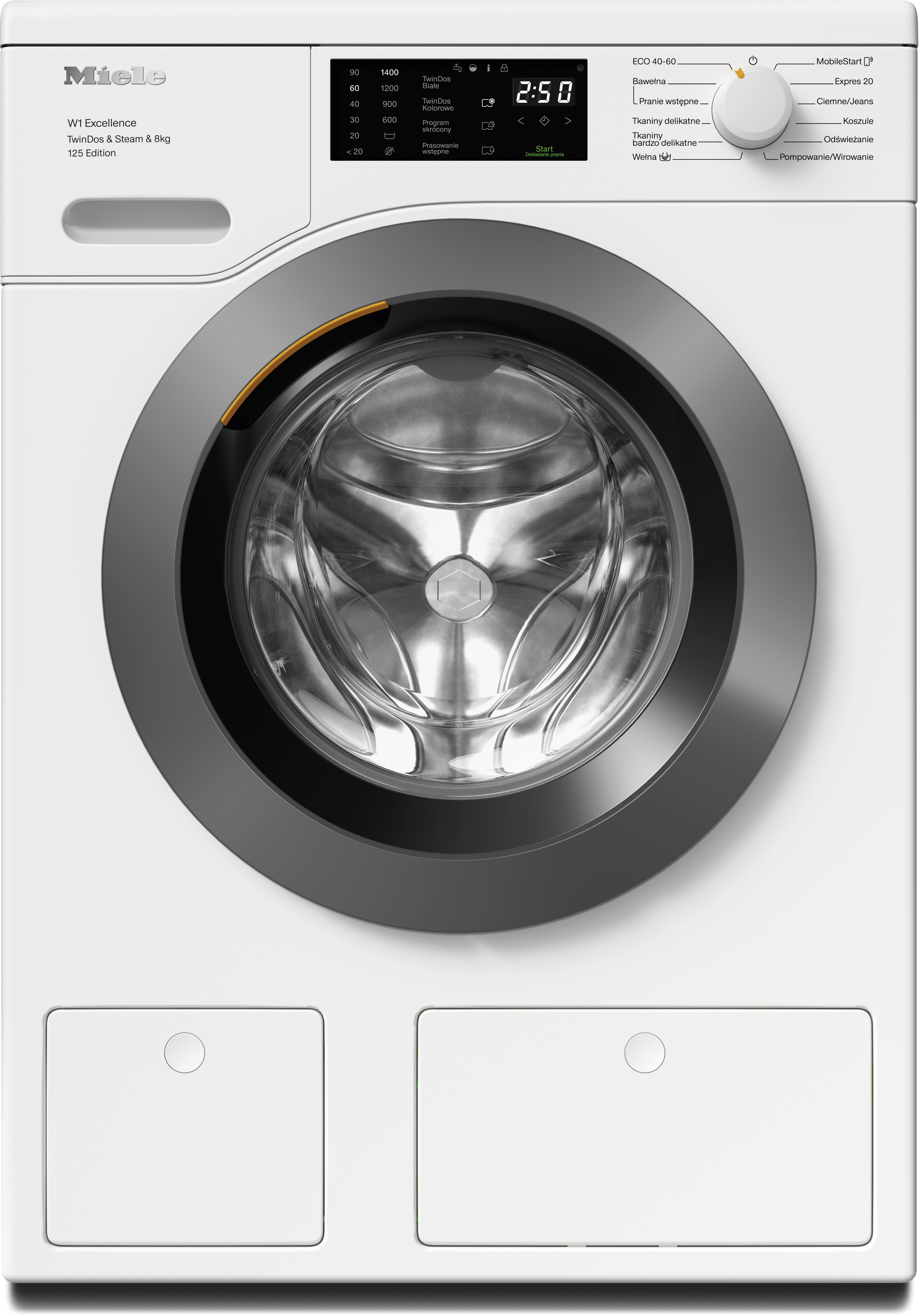Miele - WEB685 WCS TDos&Steam&8kg Biały lotos – Pralki - 1 Miele - WEB685 WCS TDos&Steam&8kg Biały lotos – Pralki - 1