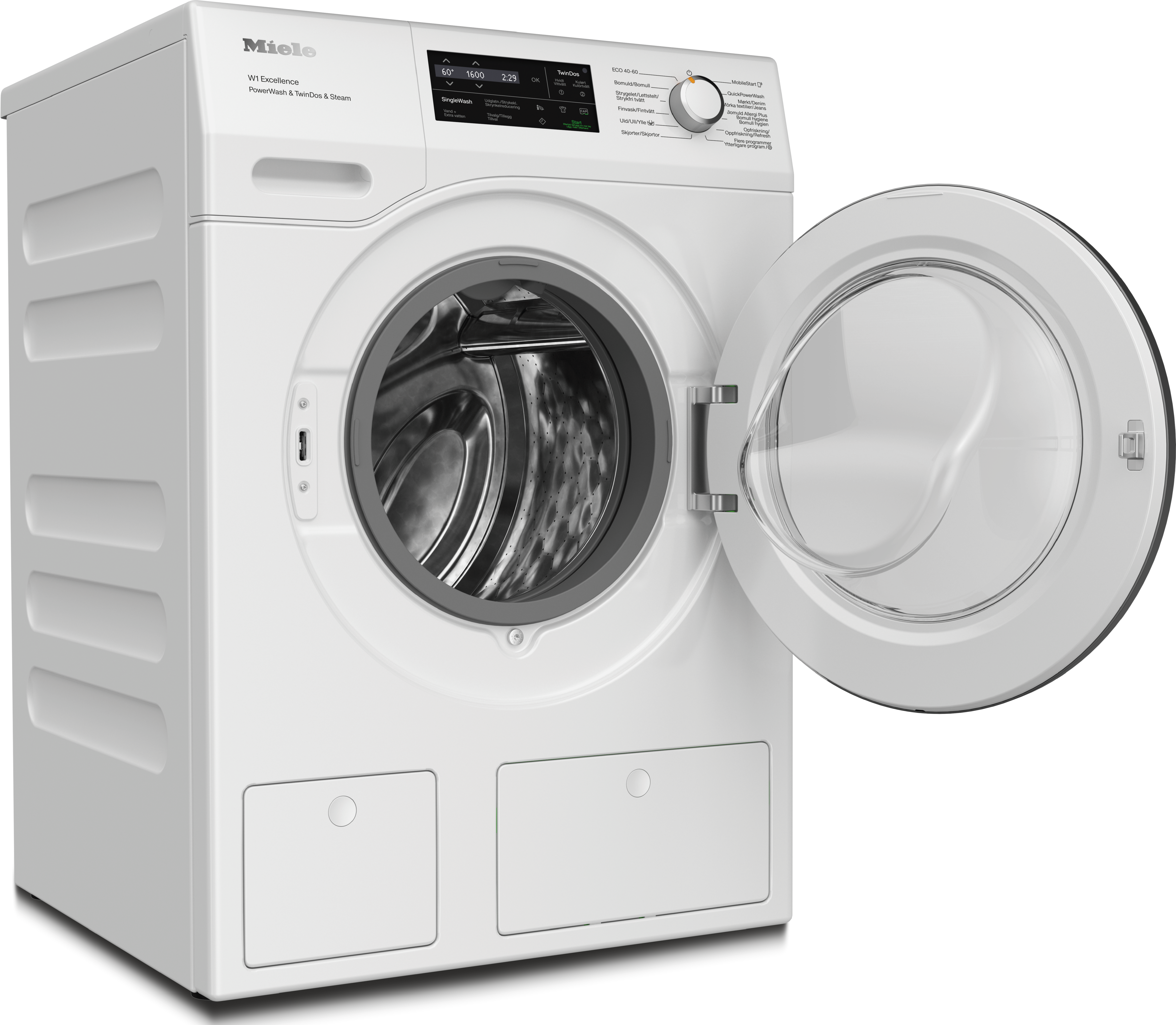 Miele - WEJ895 WCS PWash&TDos&Steam Lotusvit – Tvättmaskiner - 2 Miele - WEJ895 WCS PWash&TDos&Steam Lotusvit – Tvättmaskiner - 2