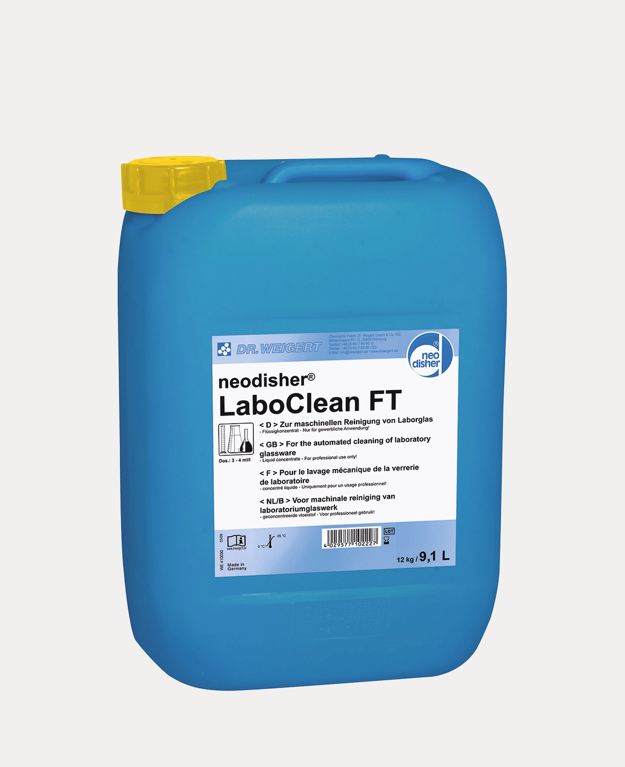 Neodisher FT 12kg/9l Liquid product photo Front View ZOOM