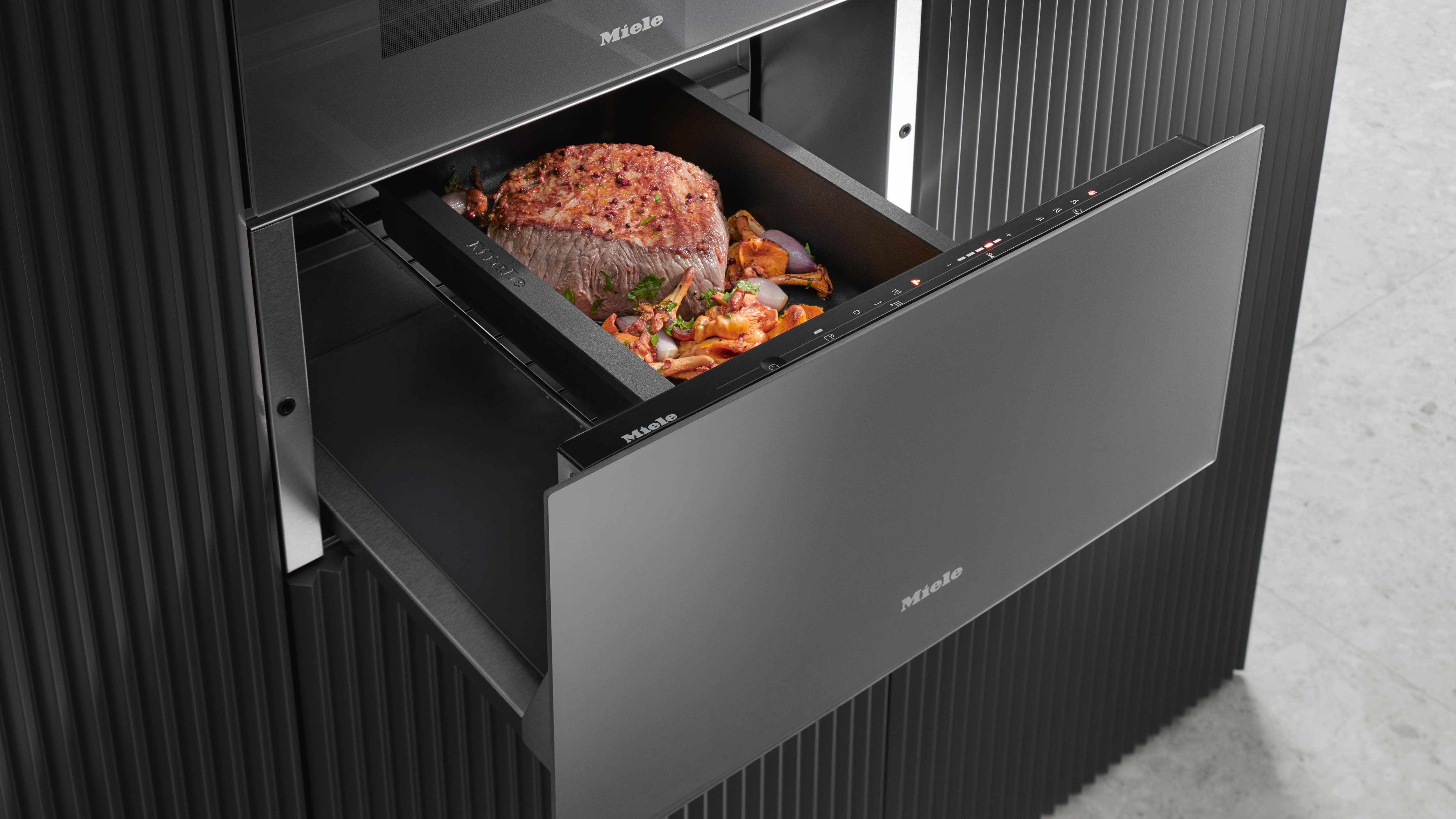 Miele - ESW 7020 Obszidiánfekete matt – Melegítő- és vákuumozó fiókok - 3