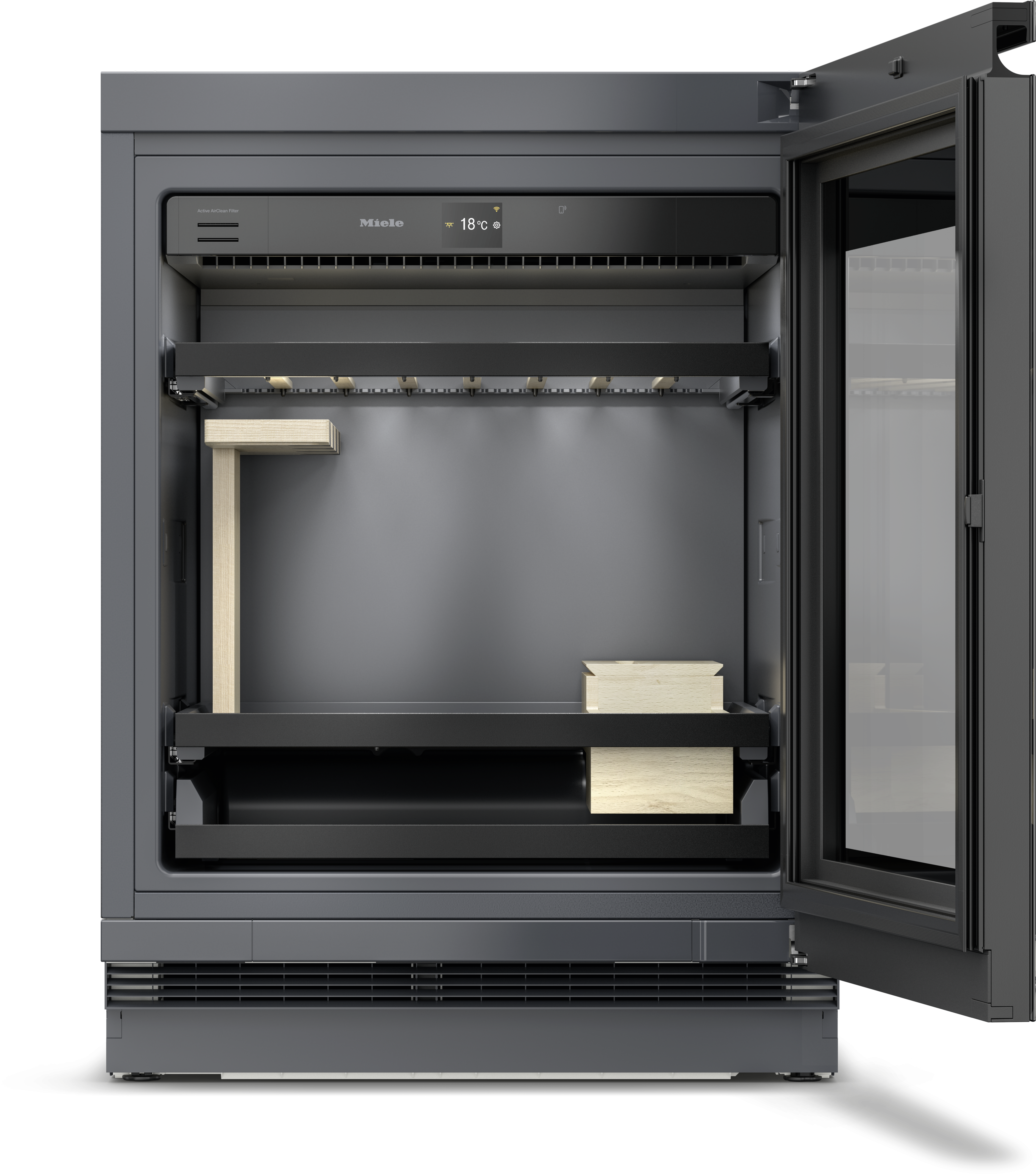 Miele - KWTUS 7055 F Obsidianschwarz Glas – Weinschränke - 2 Miele - KWTUS 7055 F Obsidianschwarz Glas – Weinschränke - 2