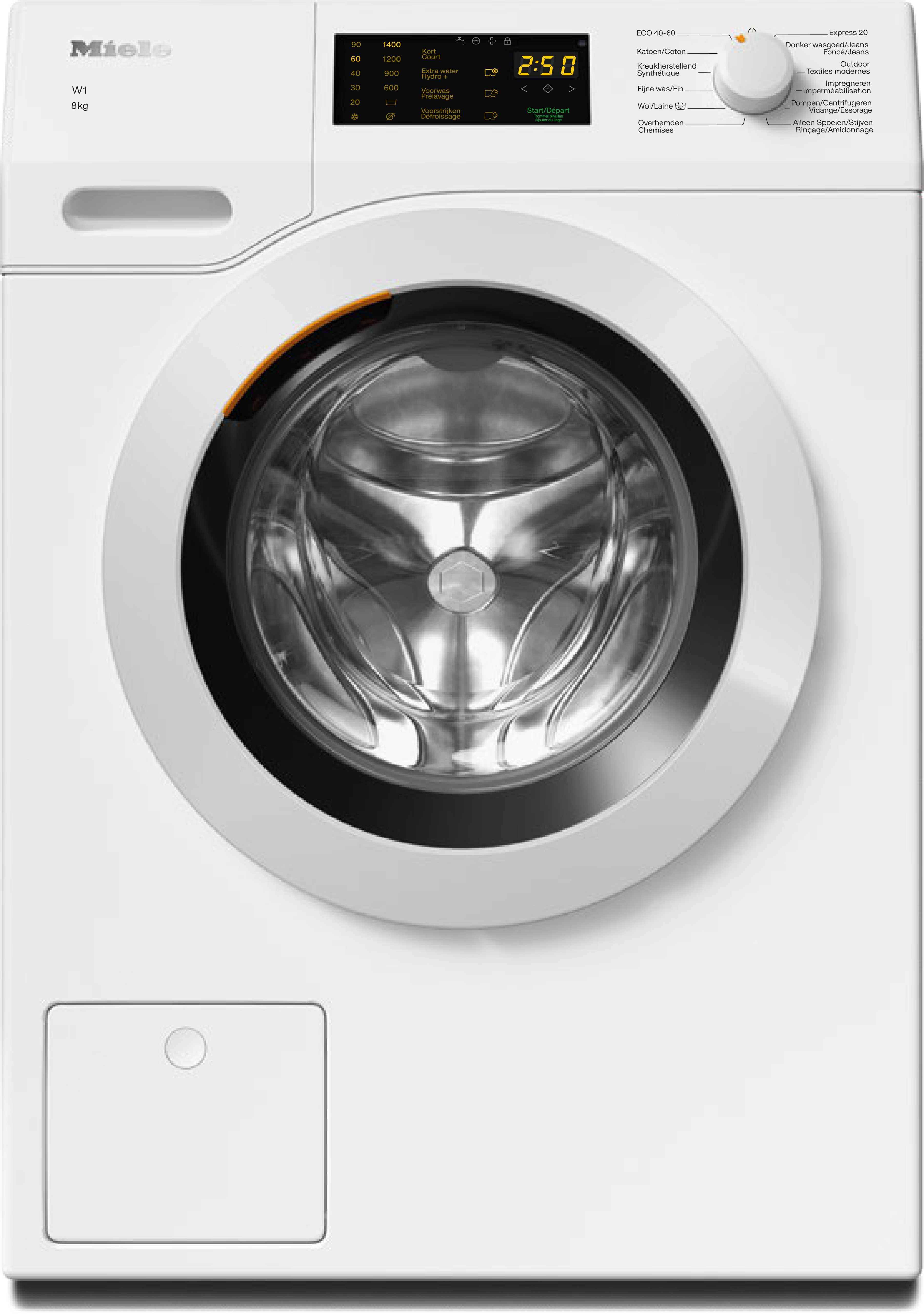 Miele - WCD030 WCS 8kg Lotuswit – Wasmachines - 1 Miele - WCD030 WCS 8kg Lotuswit – Wasmachines - 1