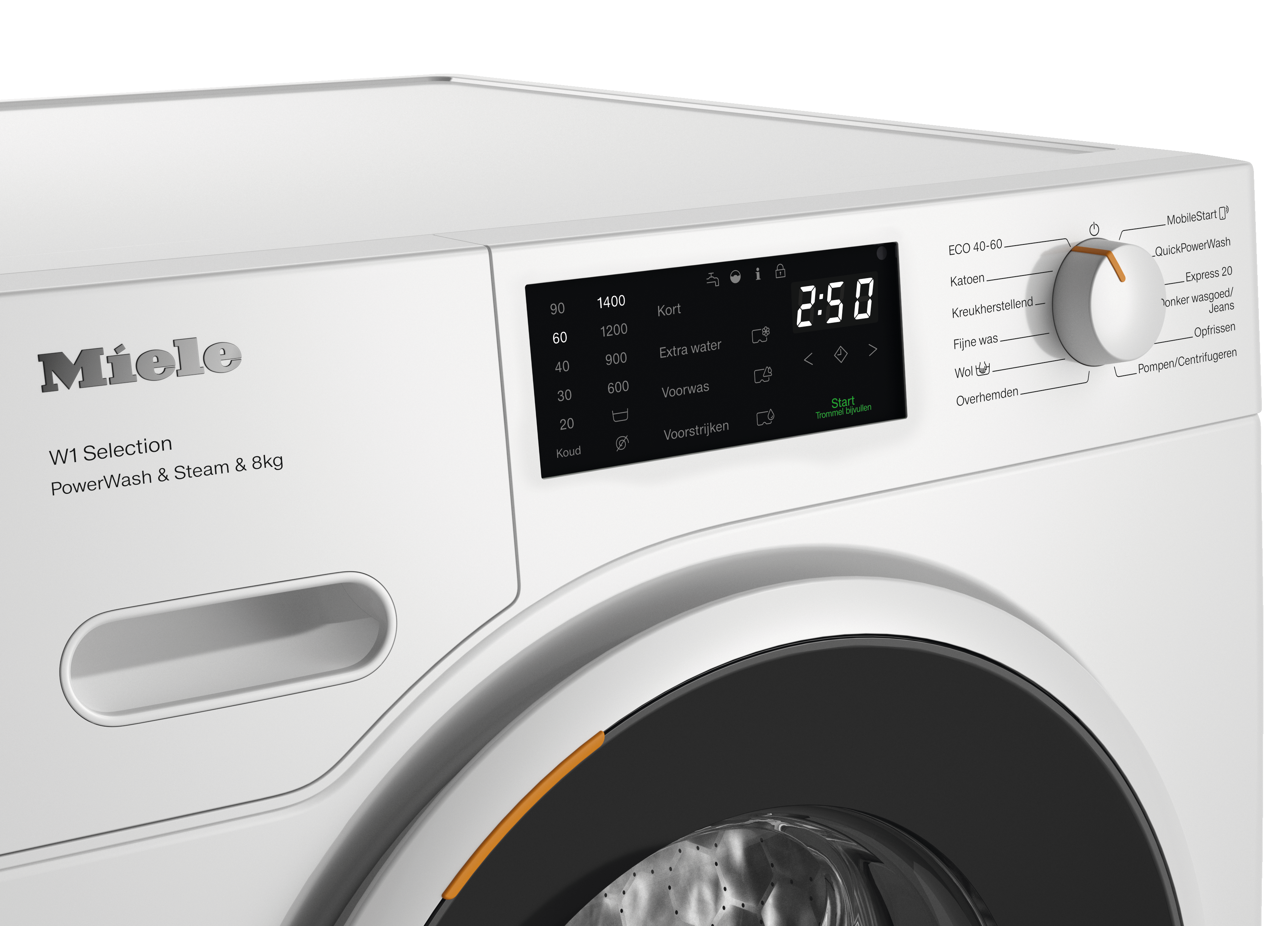 Miele - WSE383 WCS PWash&Steam&8kg Lotuswit – Wasmachines - 4 Miele - WSE383 WCS PWash&Steam&8kg Lotuswit – Wasmachines - 4