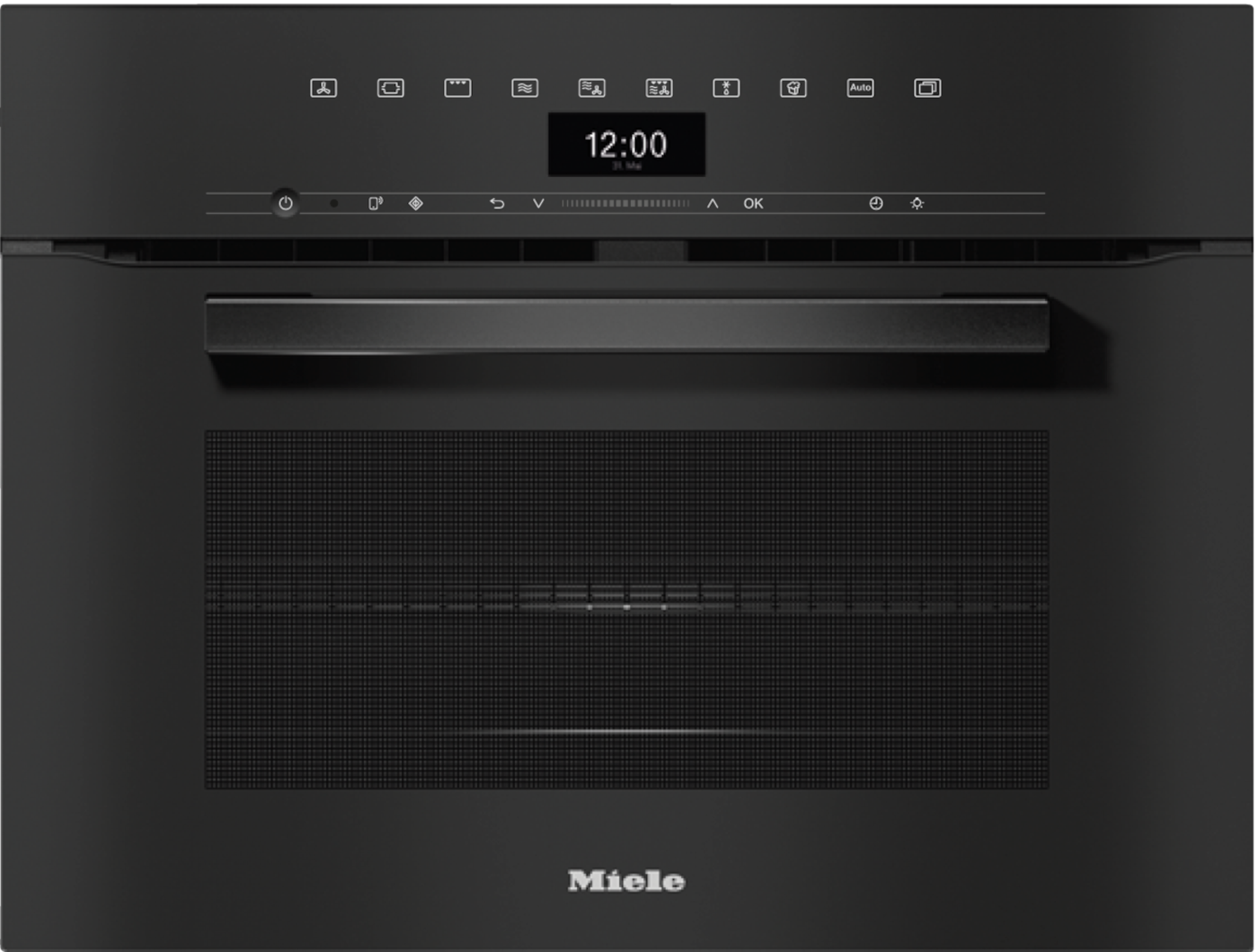 H 7440 BM VitroLine Obsidian Black Speed Oven product photo