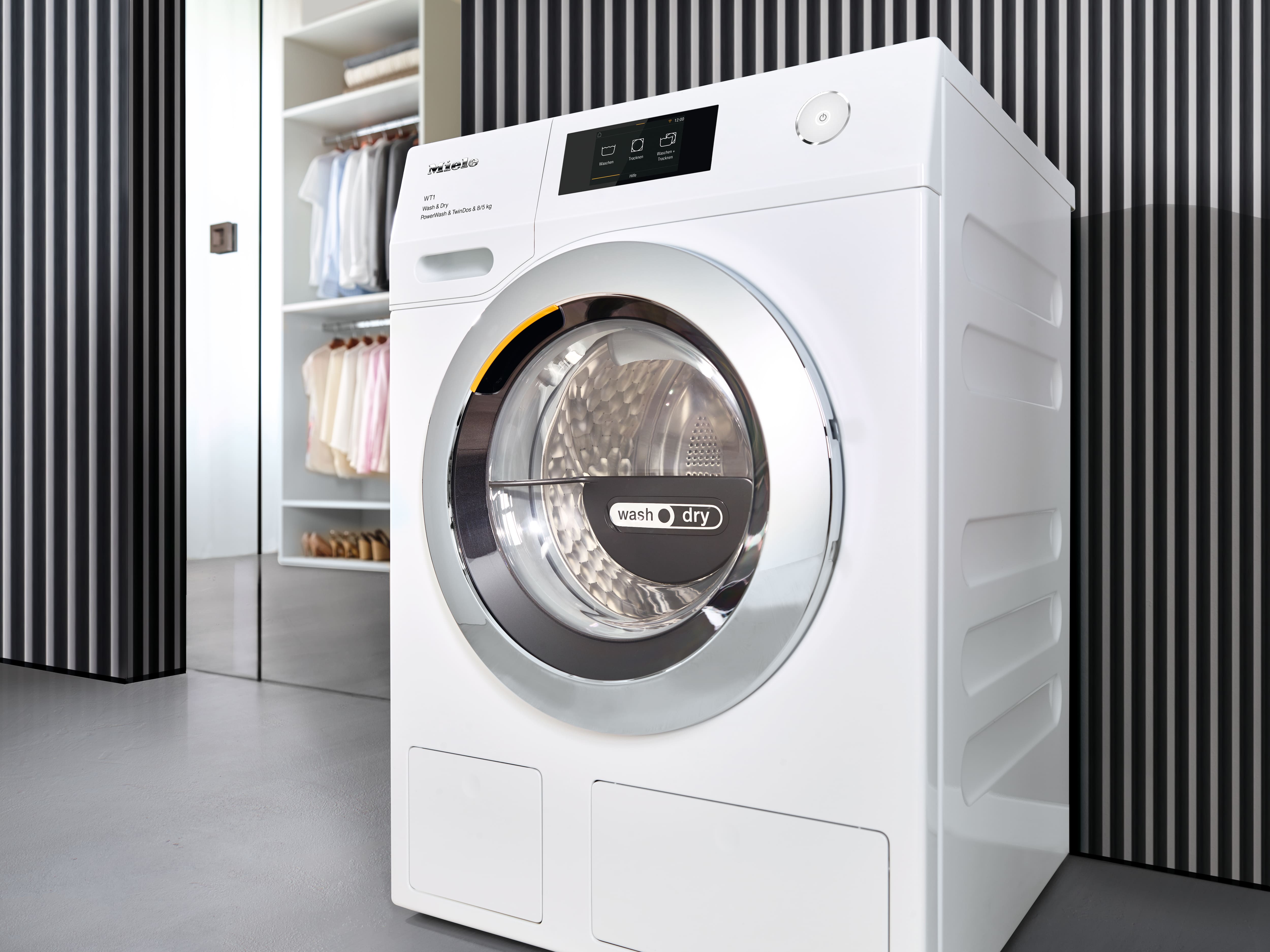 Miele - WTR870WPM PWash&TDos 8/5kg Lotosová biela – Práčky so sušičkou - 3 Miele - WTR870WPM PWash&TDos 8/5kg Lotosová biela – Práčky so sušičkou - 3