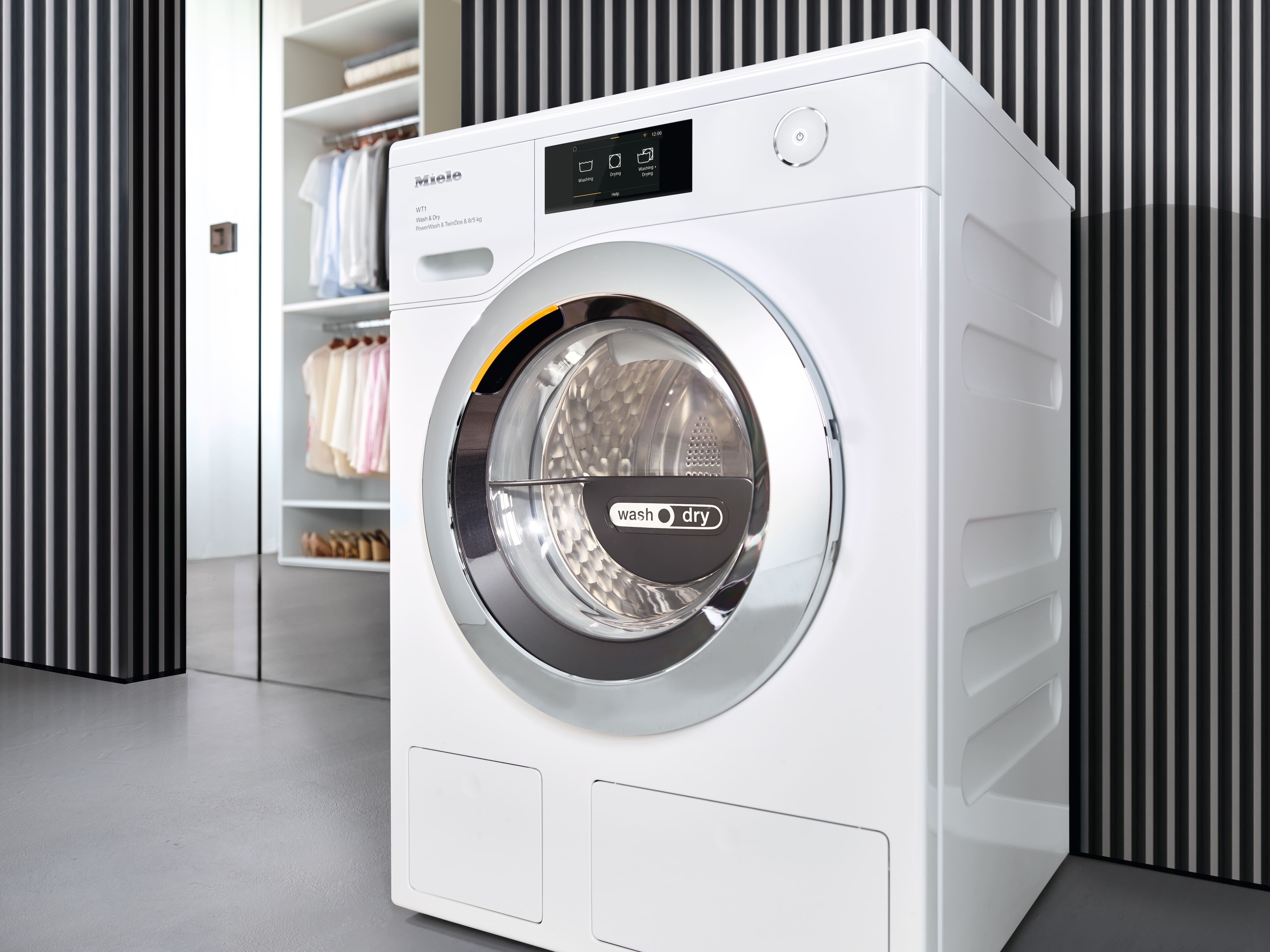 Washing-dryer in laundry room Washing-dryer in laundry room