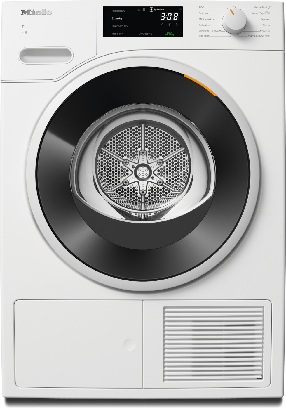 TWD640WP 9kg - T1 heat-pump dryer: Factual image