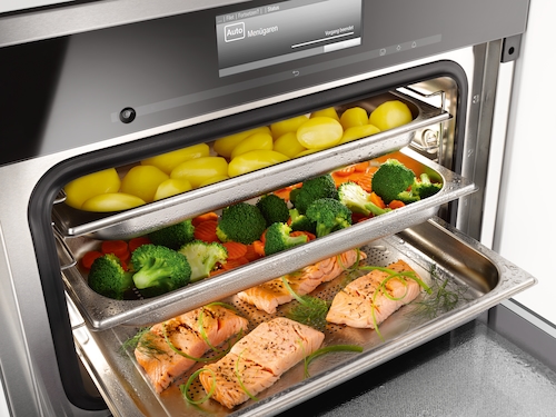 DGG 20 Unperforated steam cooking container product photo Laydowns Back View L