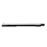Side view of a sleek black-and-white retractable ballpoint pen with clip, isolated on a white background.