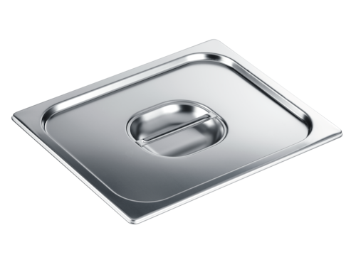 DGD 1/2 Stainless steel lid with handle product photo Front View L