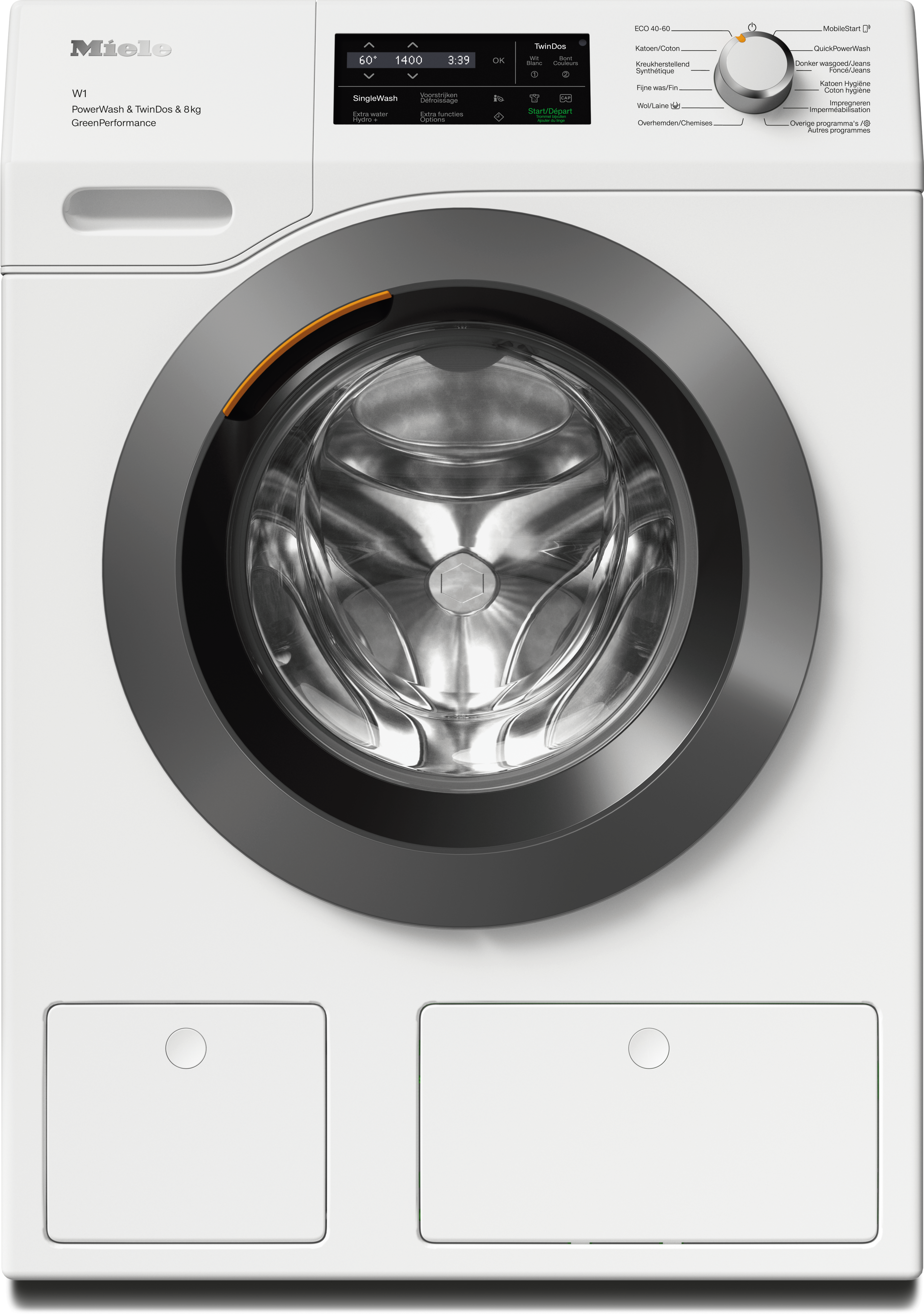 Miele - WCH870 WCS PWash&TDos&8kg Lotuswit – Wasmachines - 1 Miele - WCH870 WCS PWash&TDos&8kg Lotuswit – Wasmachines - 1