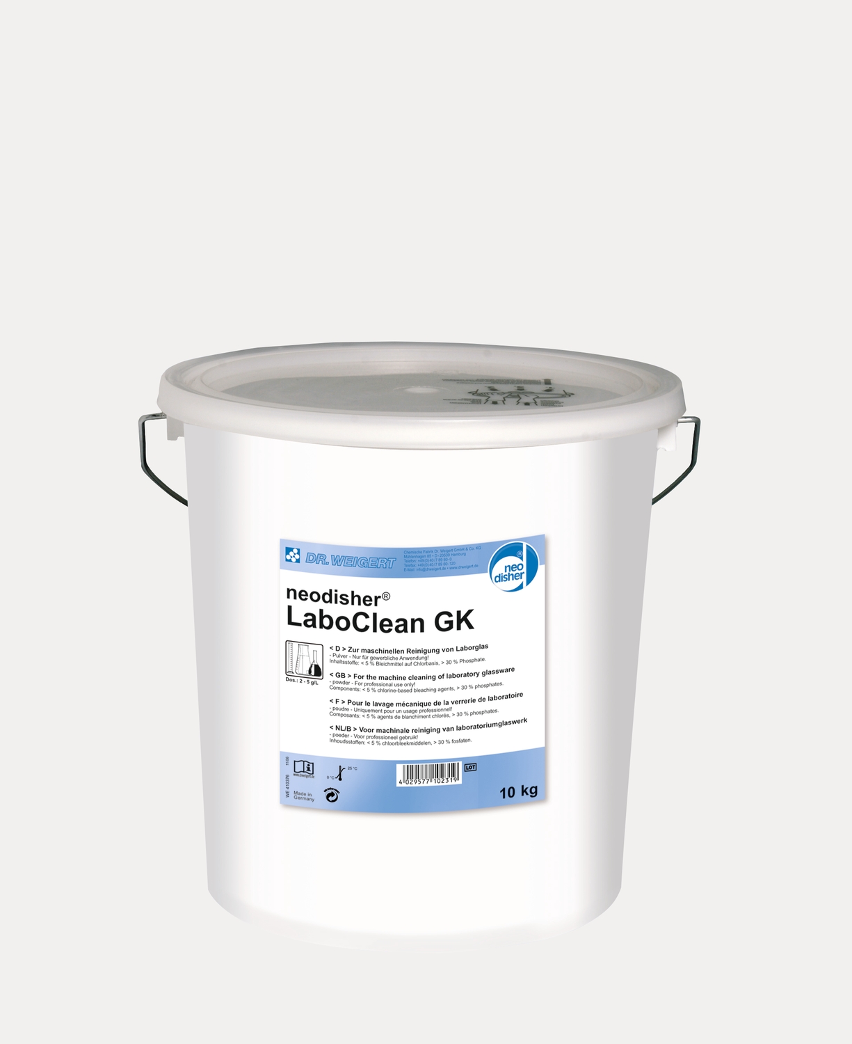 Neodisher GK 10kg Powder product photo Front View ZOOM