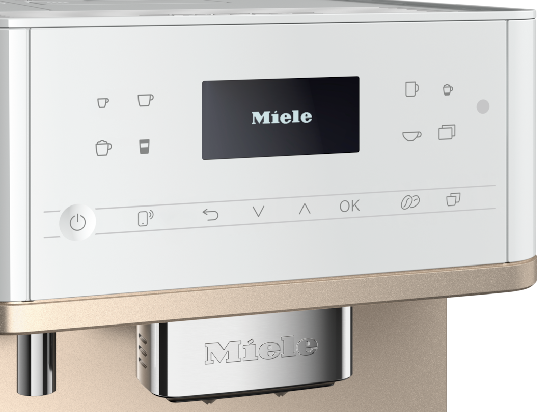 Miele official close view of the CM 6360 DirectSensor display and drink controls