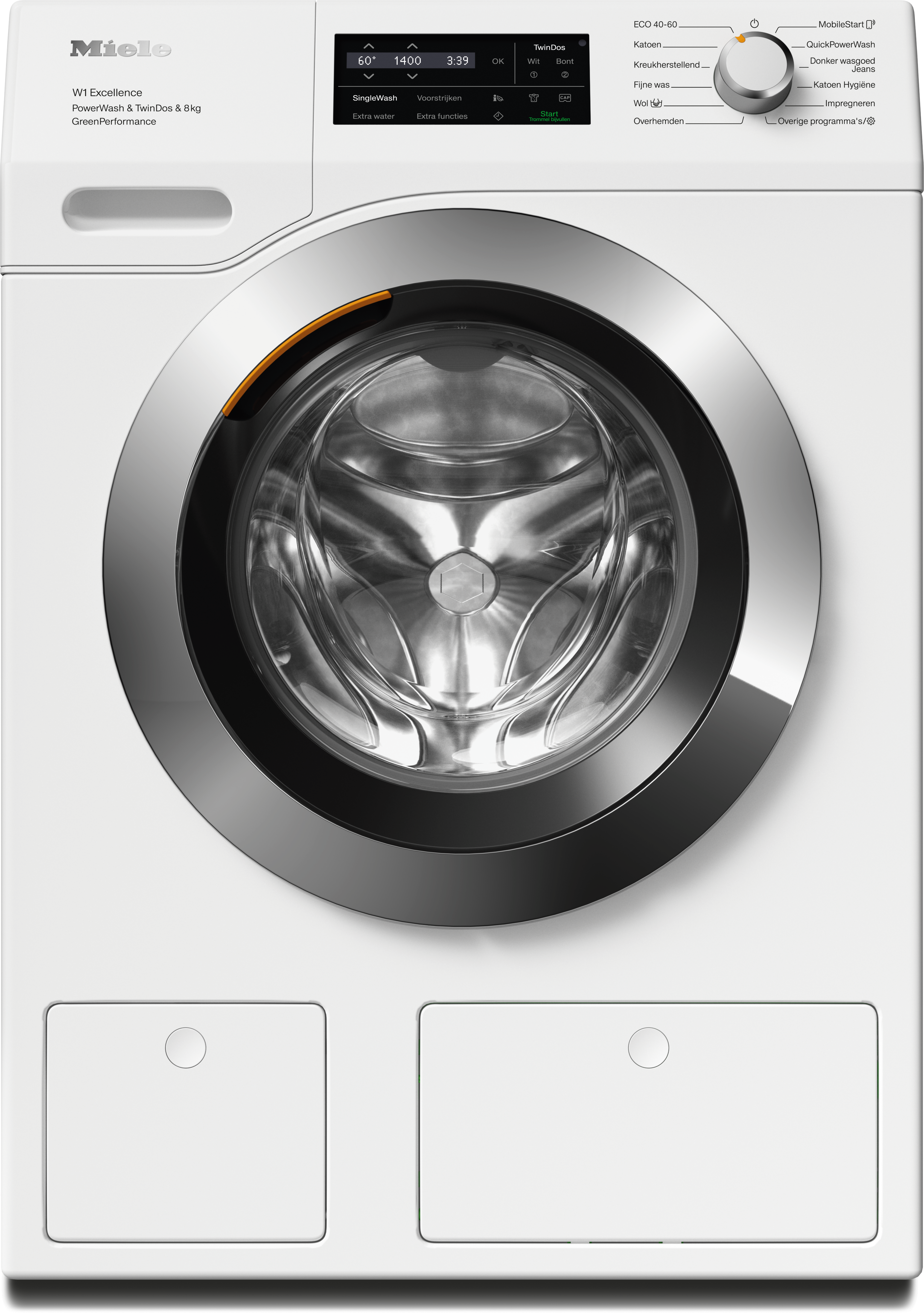 Miele - WEH875 WPS PWash & TDos & 8kg Lotuswit – Wasmachines - 1 Miele - WEH875 WPS PWash & TDos & 8kg Lotuswit – Wasmachines - 1