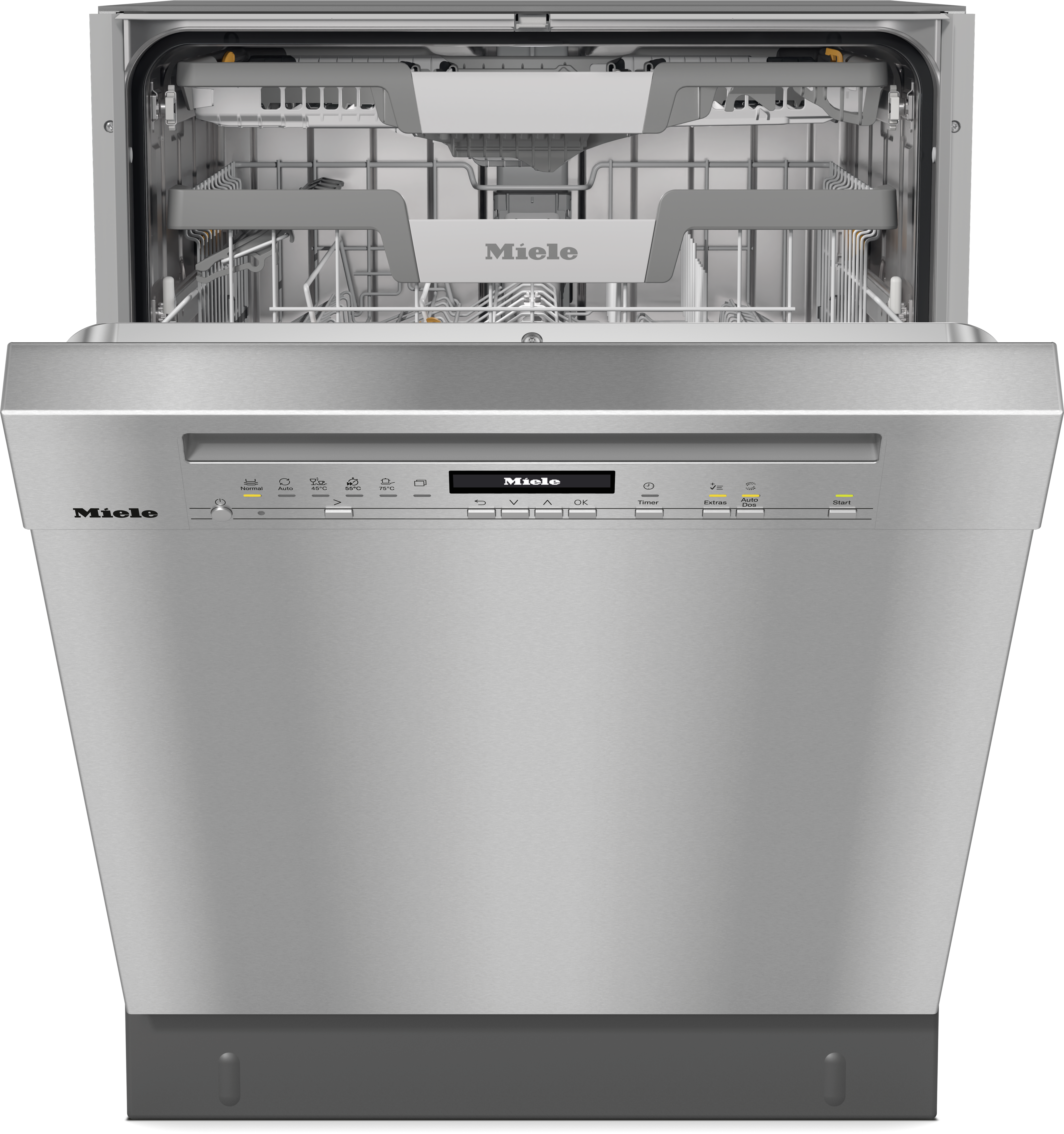 Miele - G 7130 C SCU AutoDos 스테인리스 스틸/클린스틸 – 모든 식기세척기 - 1