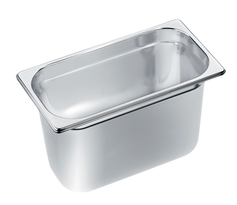 Unperforated steam cooking container Unperforated steam cooking container