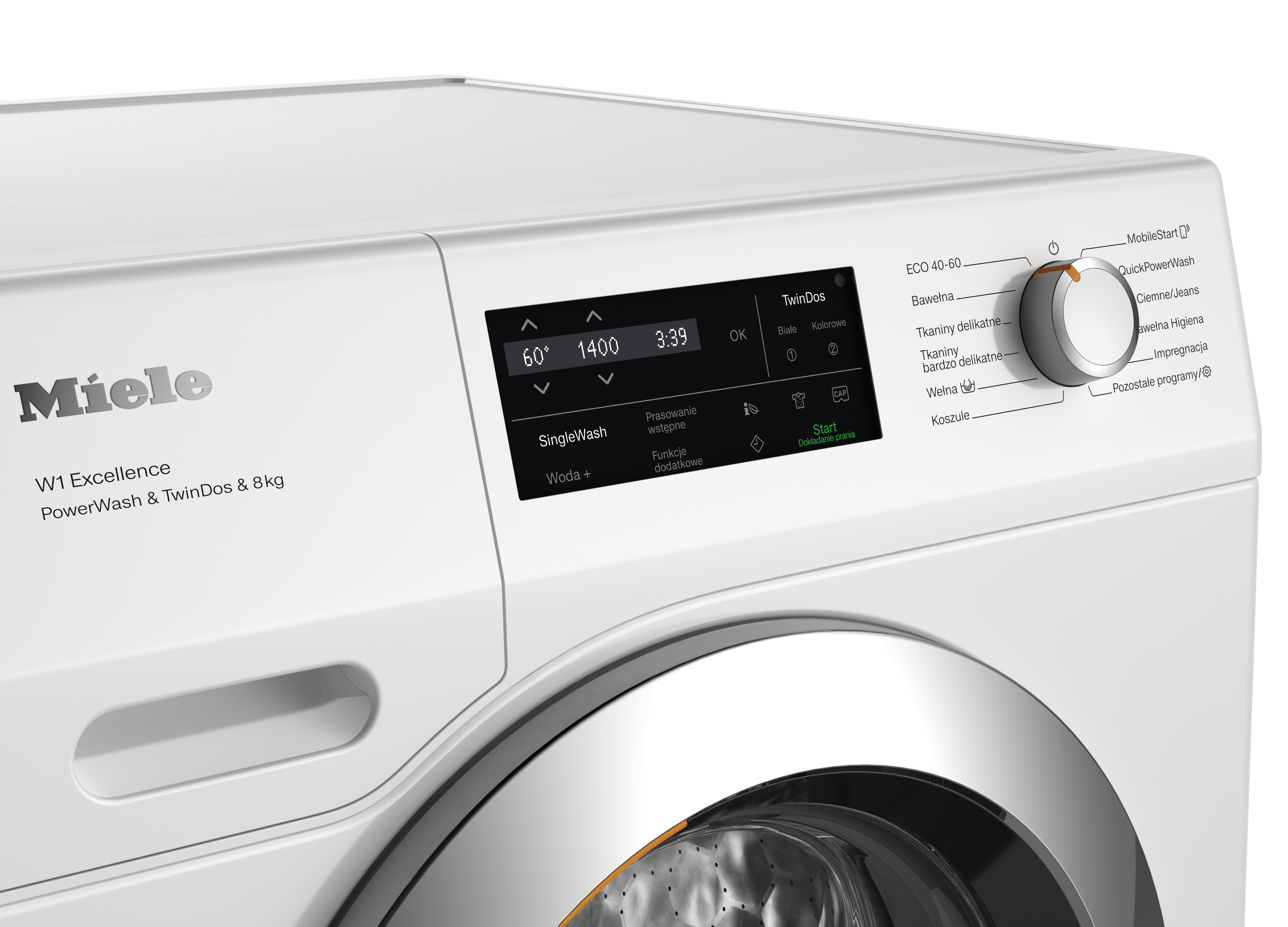 Miele - WEH875 WPS PWash & TDos & 8kg Biały lotos – Pralki - 4 Miele - WEH875 WPS PWash & TDos & 8kg Biały lotos – Pralki - 4