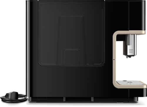 CM 6360 MilkPerfection Obsidian Black Benchtop coffee machine product photo Front View2 L