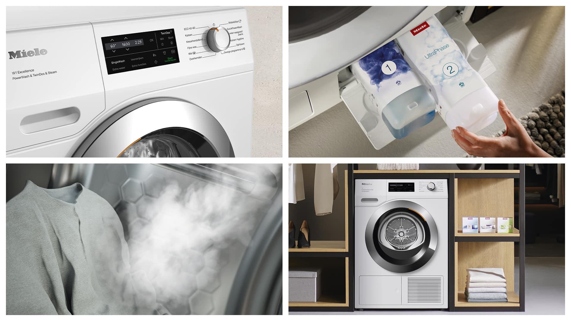 Miele wasmachine en droger Miele wasmachine en droger
