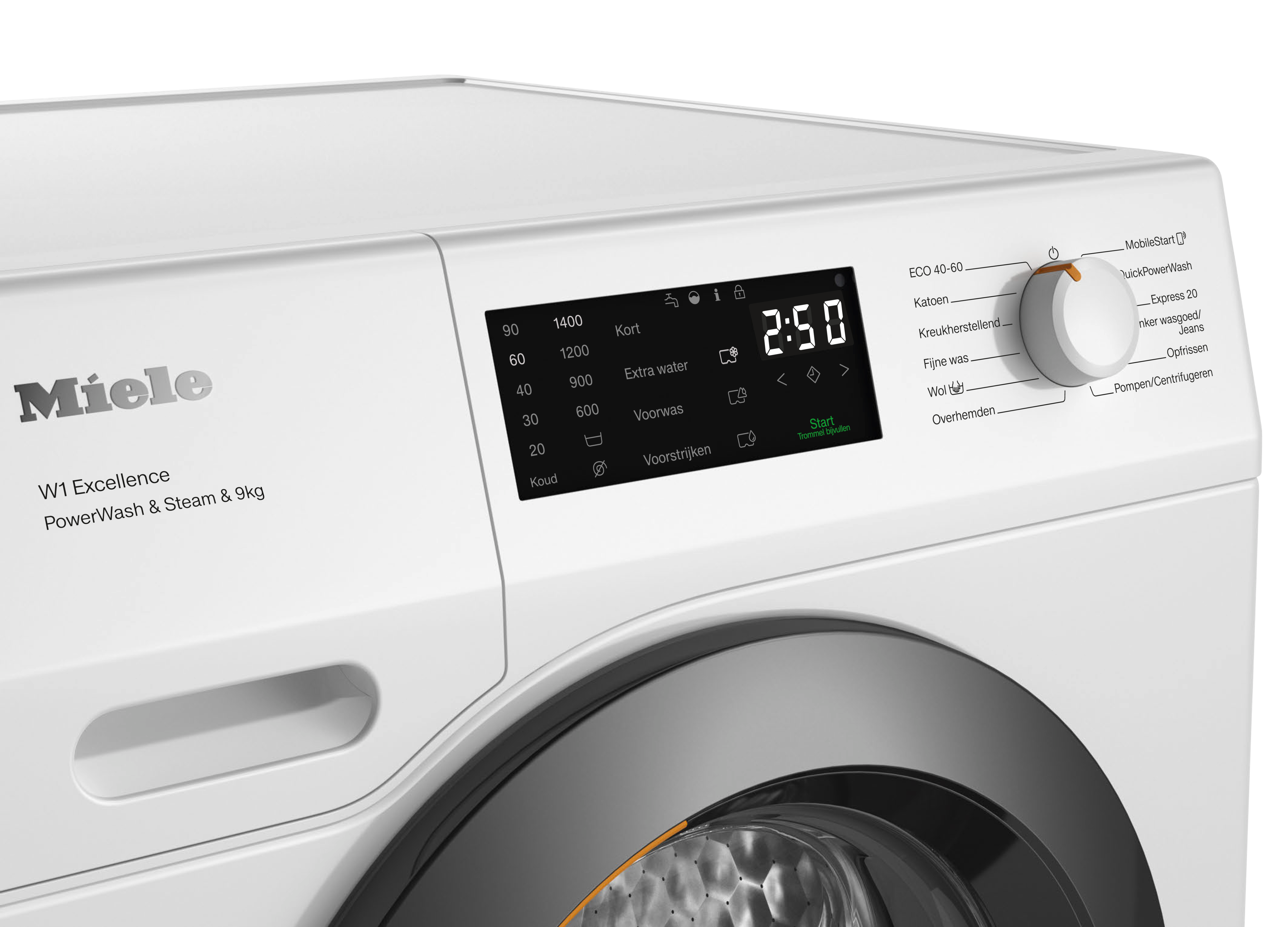 Miele - WED395 WPS PWash&Steam&9kg Lotuswit – Wasmachines - 3 Miele - WED395 WPS PWash&Steam&9kg Lotuswit – Wasmachines - 3