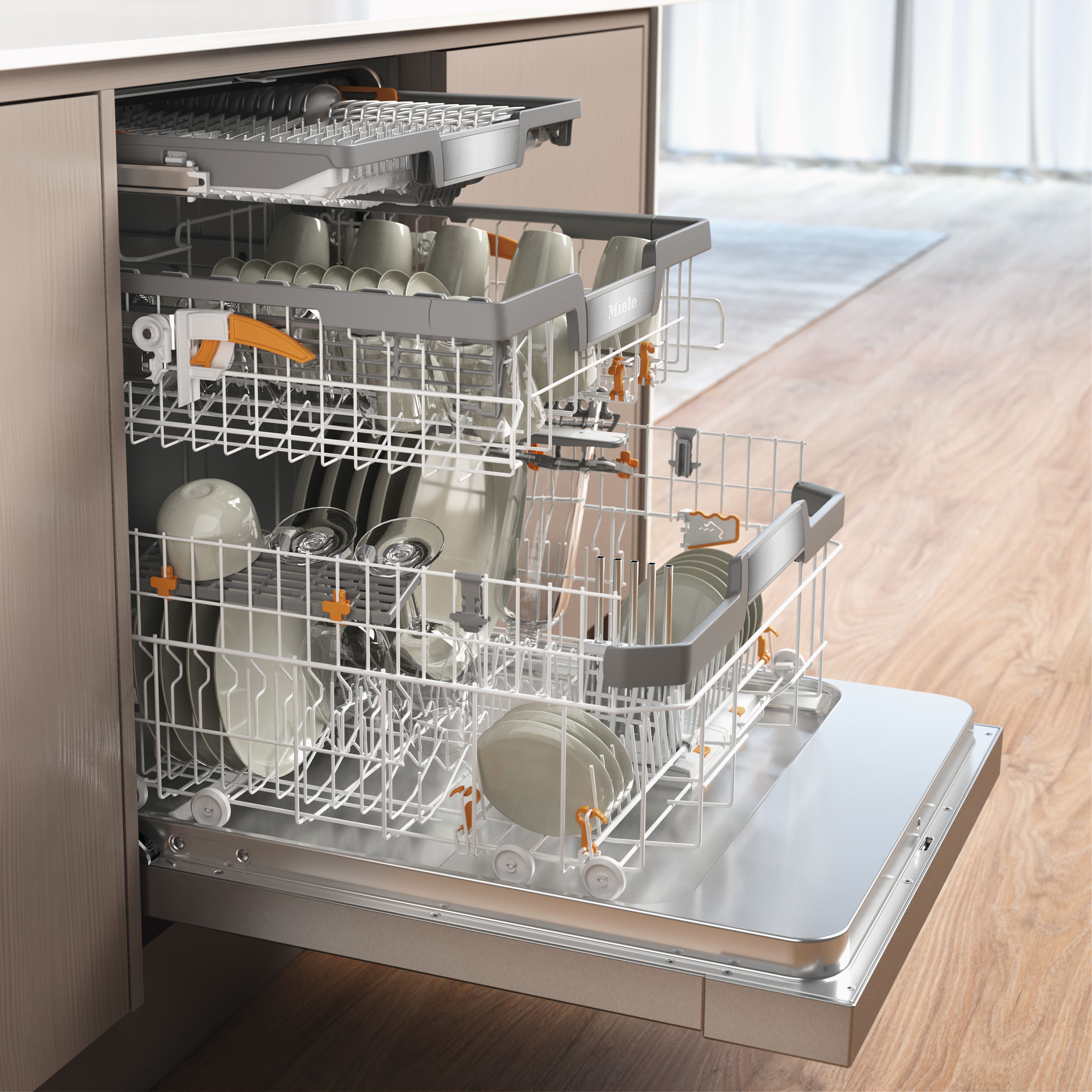 Miele - G 7233 SCU E Edelstahl CleanSteel – Geschirrspüler - 4 Miele - G 7233 SCU E Edelstahl CleanSteel – Geschirrspüler - 4