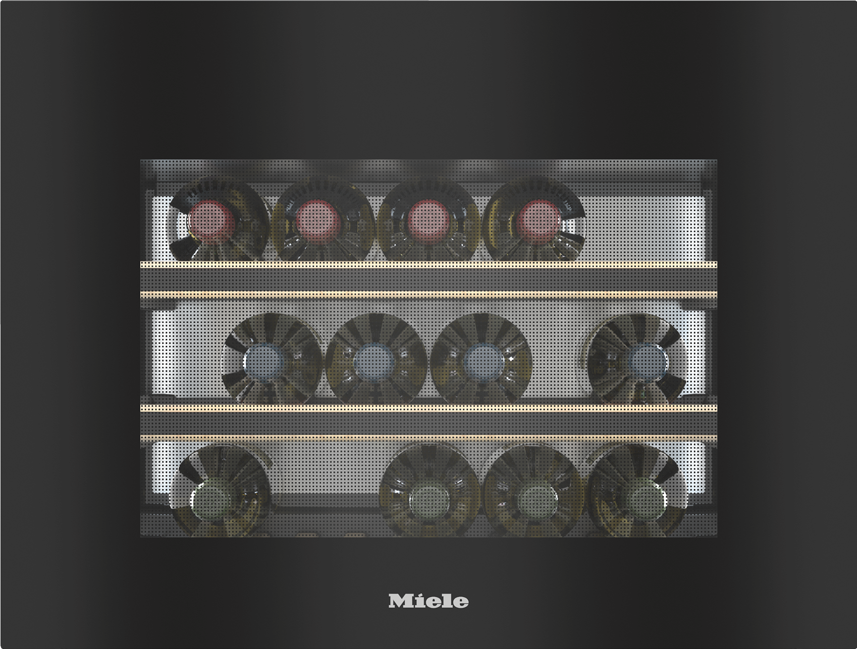Wine units - KWT 7112 iG - Obsidian Black glass Wine units - KWT 7112 iG - Obsidian Black glass