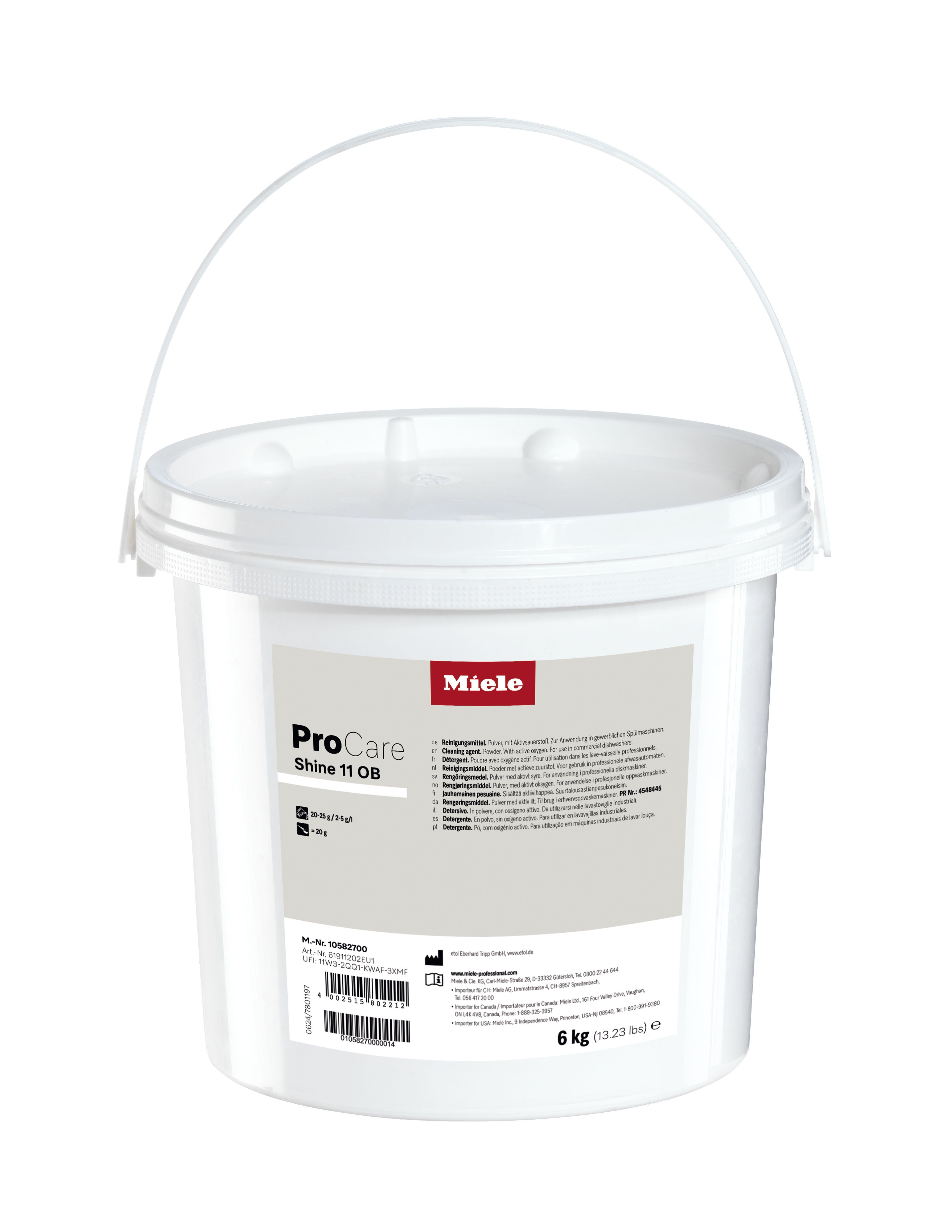 Miele - ProCare Shine 11 OB - 6 kg – Professional Reinigungsprodukte - 1 Miele - ProCare Shine 11 OB - 6 kg – Professional Reinigungsprodukte - 1