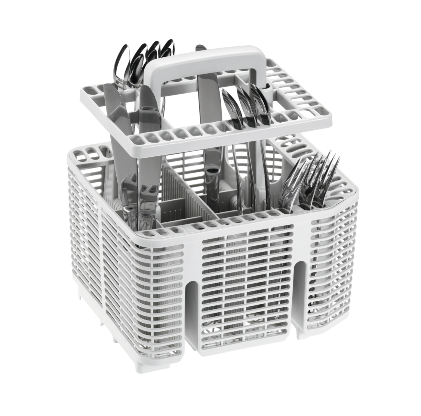 Miele Dishwasher Cutlery Basket product photo Laydowns Back View ZOOM