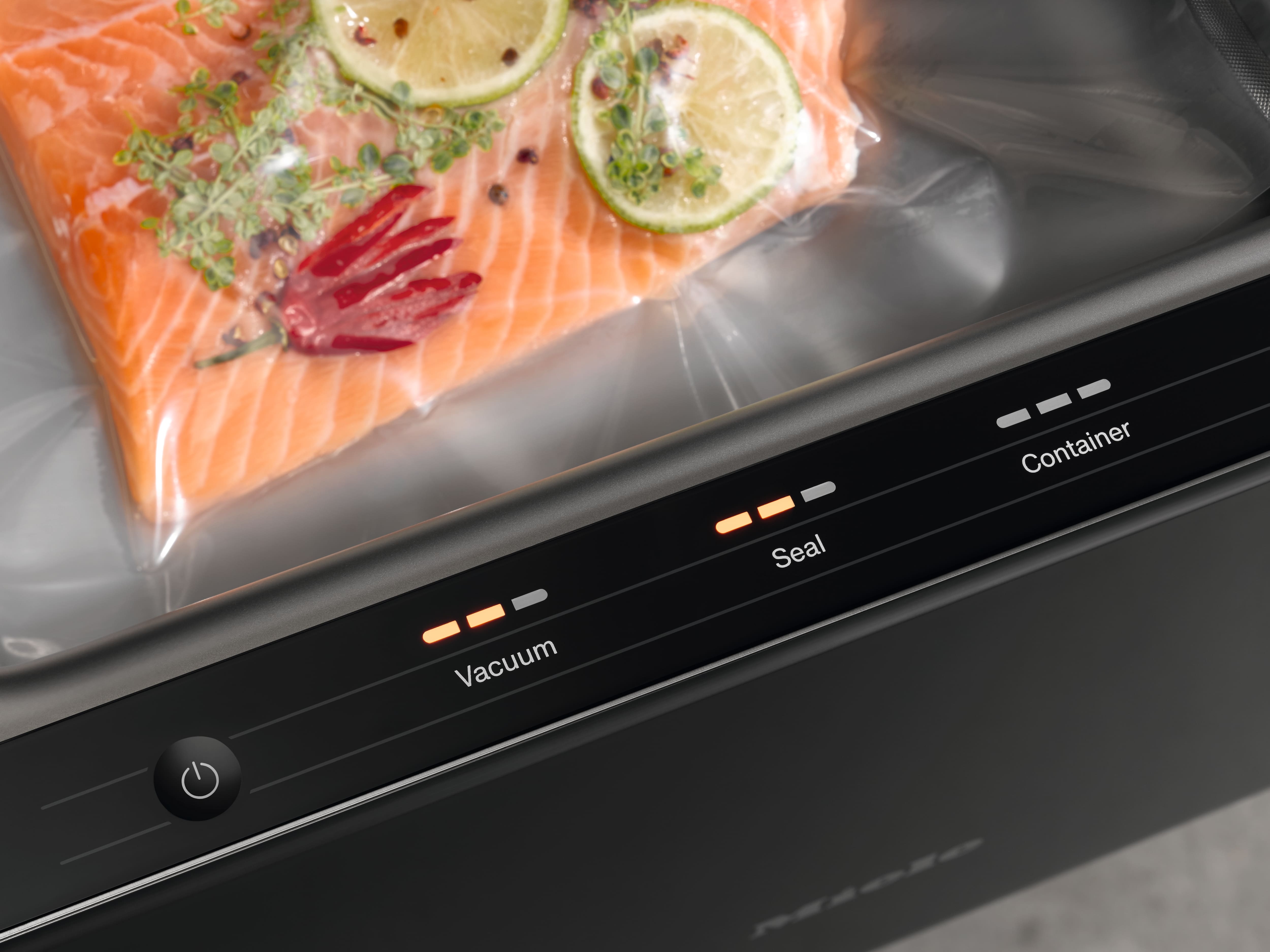 Customizable vacuum-sealing duration Customizable vacuum-sealing duration